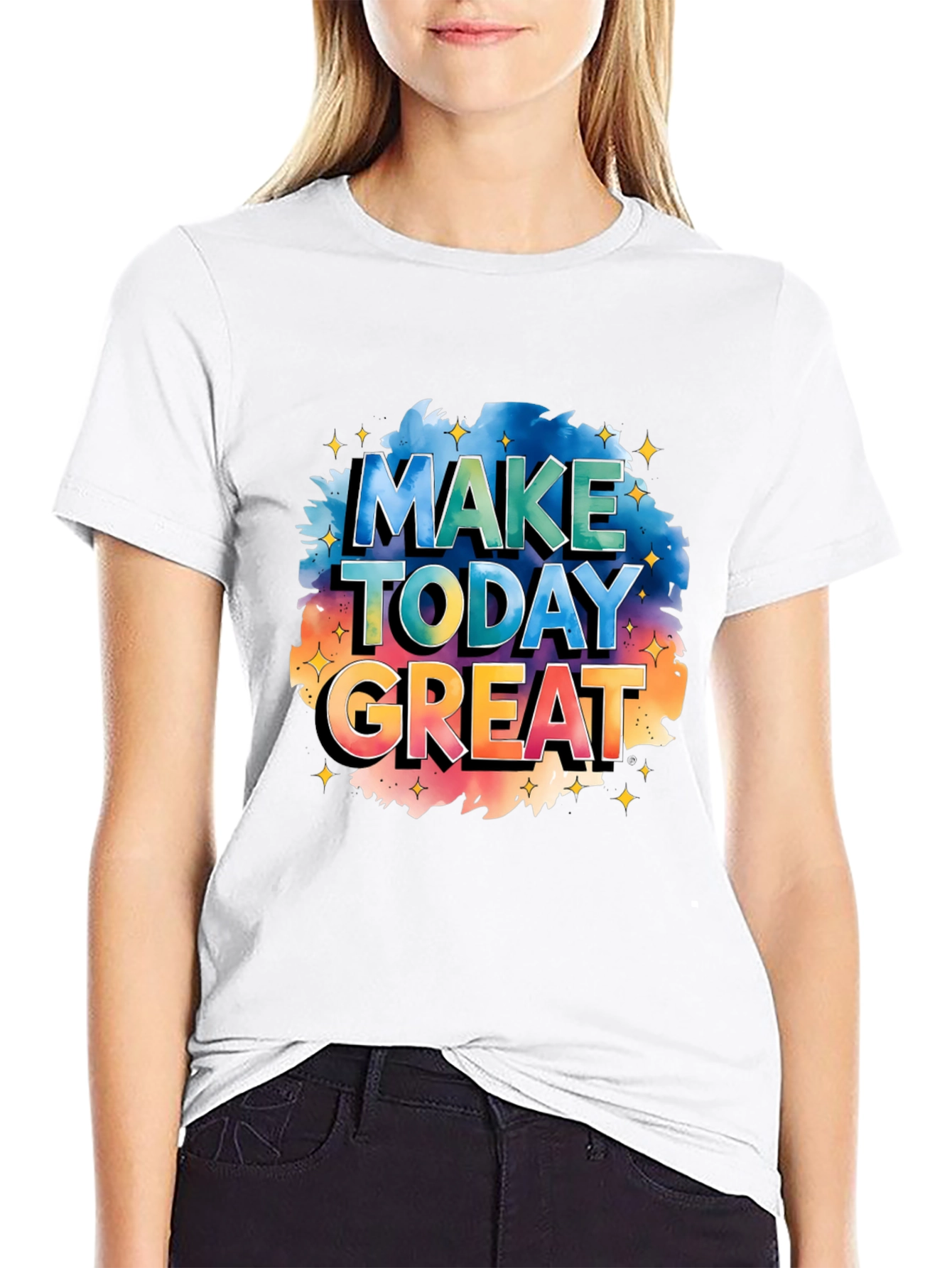 Make Today Great Graphic Tee - Stylish Black T-Shirt
