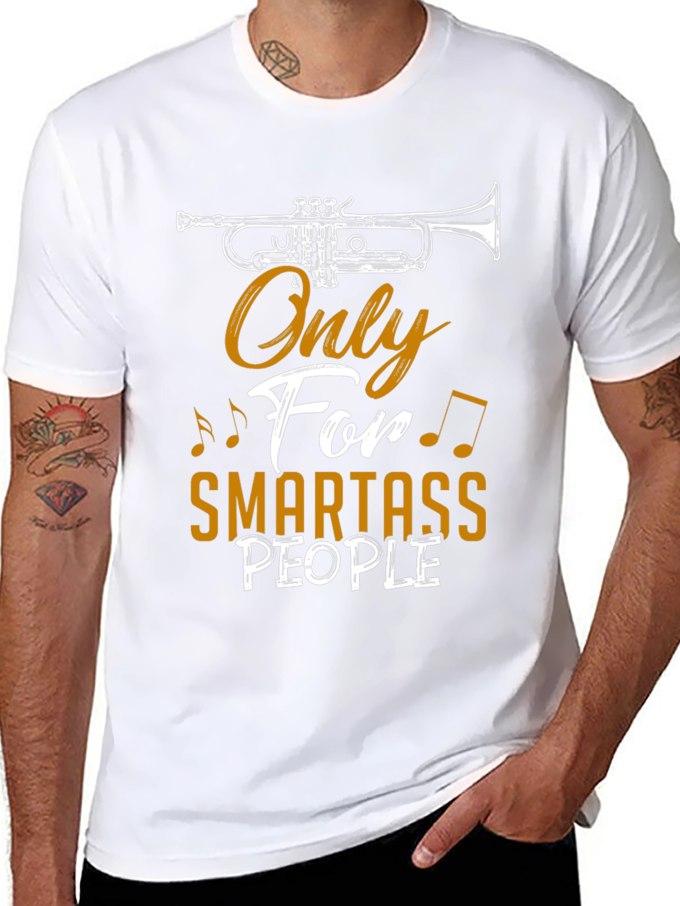 Smartass People Trumpet Graphic T-Shirt