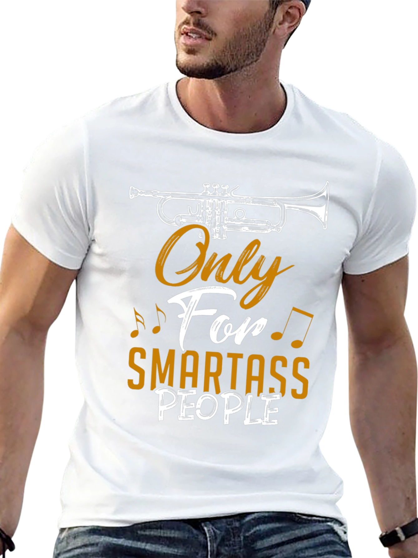 Smartass People Trumpet Graphic T-Shirt