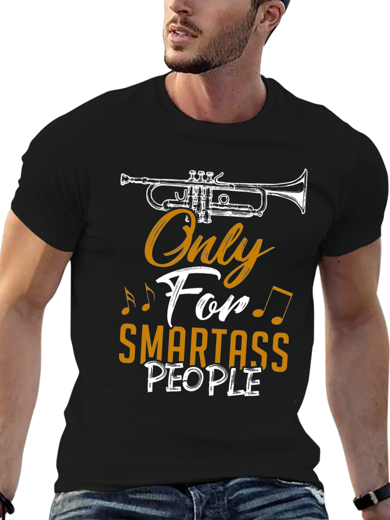 Smartass People Trumpet Graphic T-Shirt