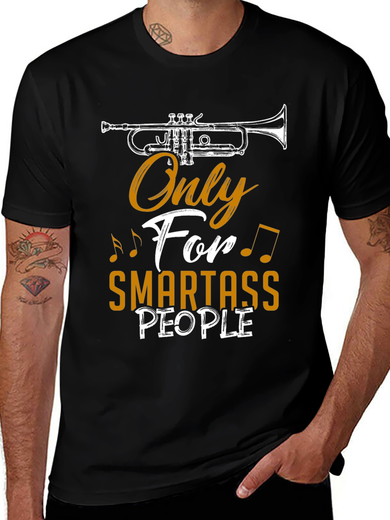 Smartass People Trumpet Graphic T-Shirt