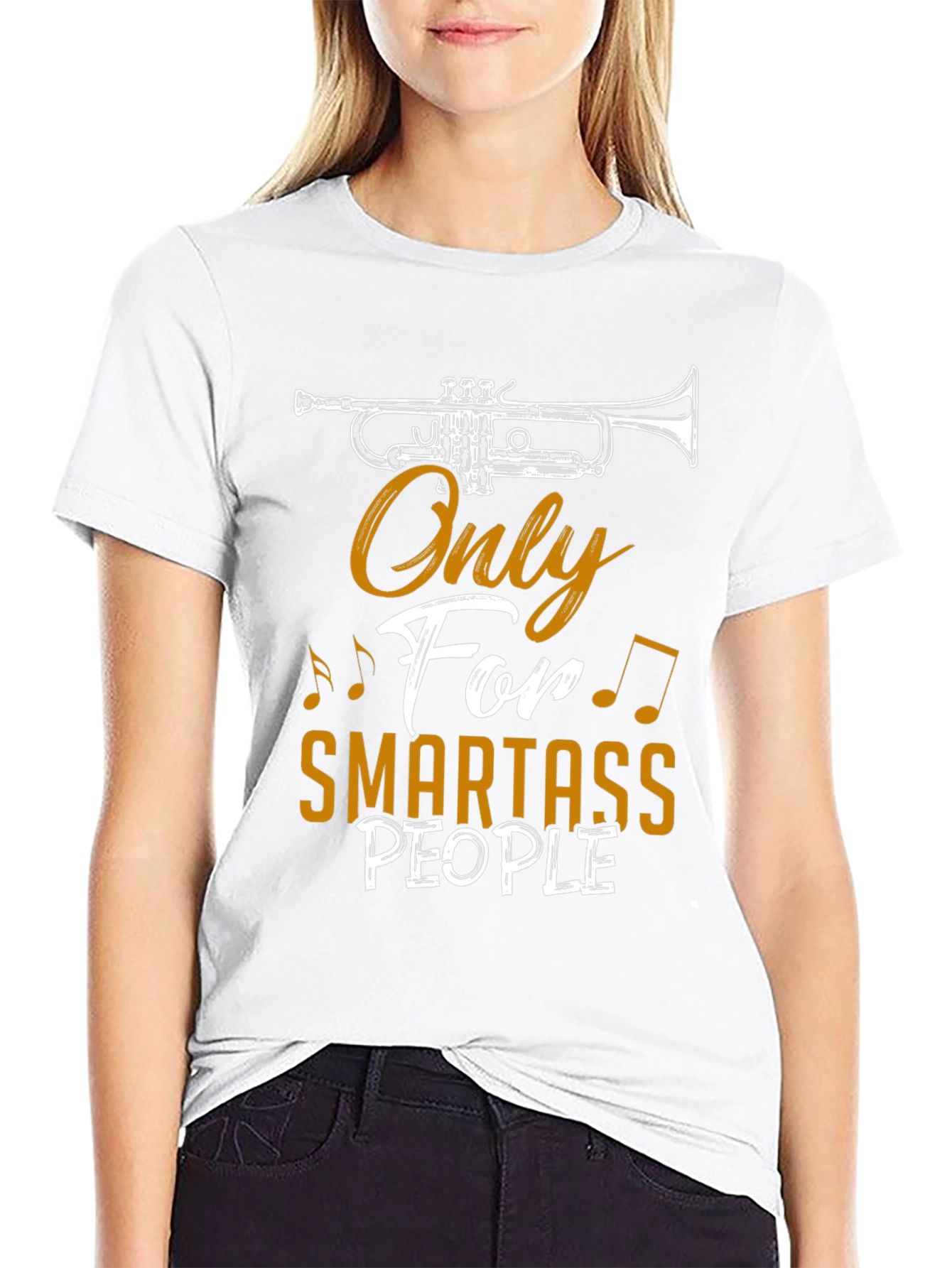 Smartass People Trumpet Graphic T-Shirt