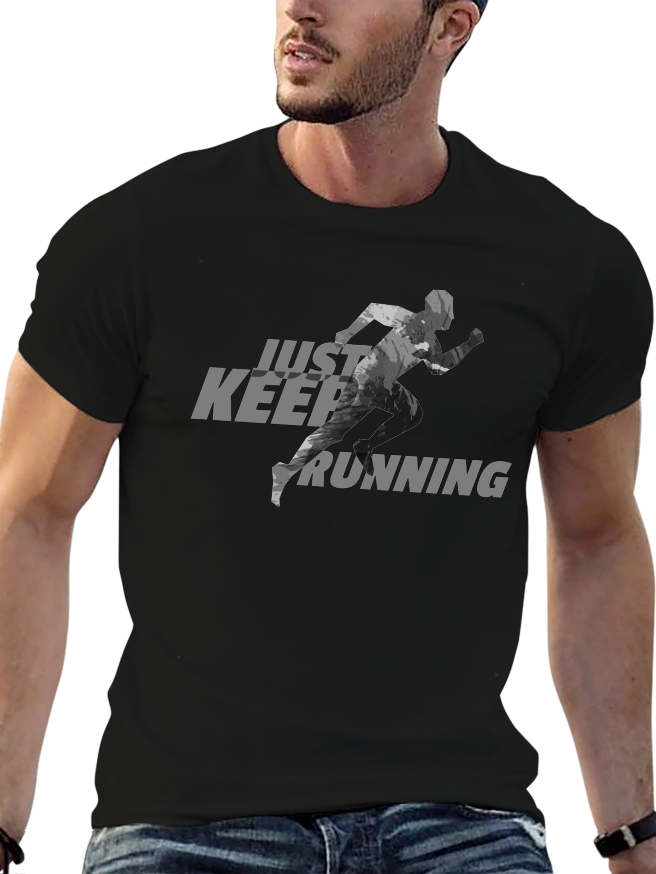 Just Keep Running Graphic Tee