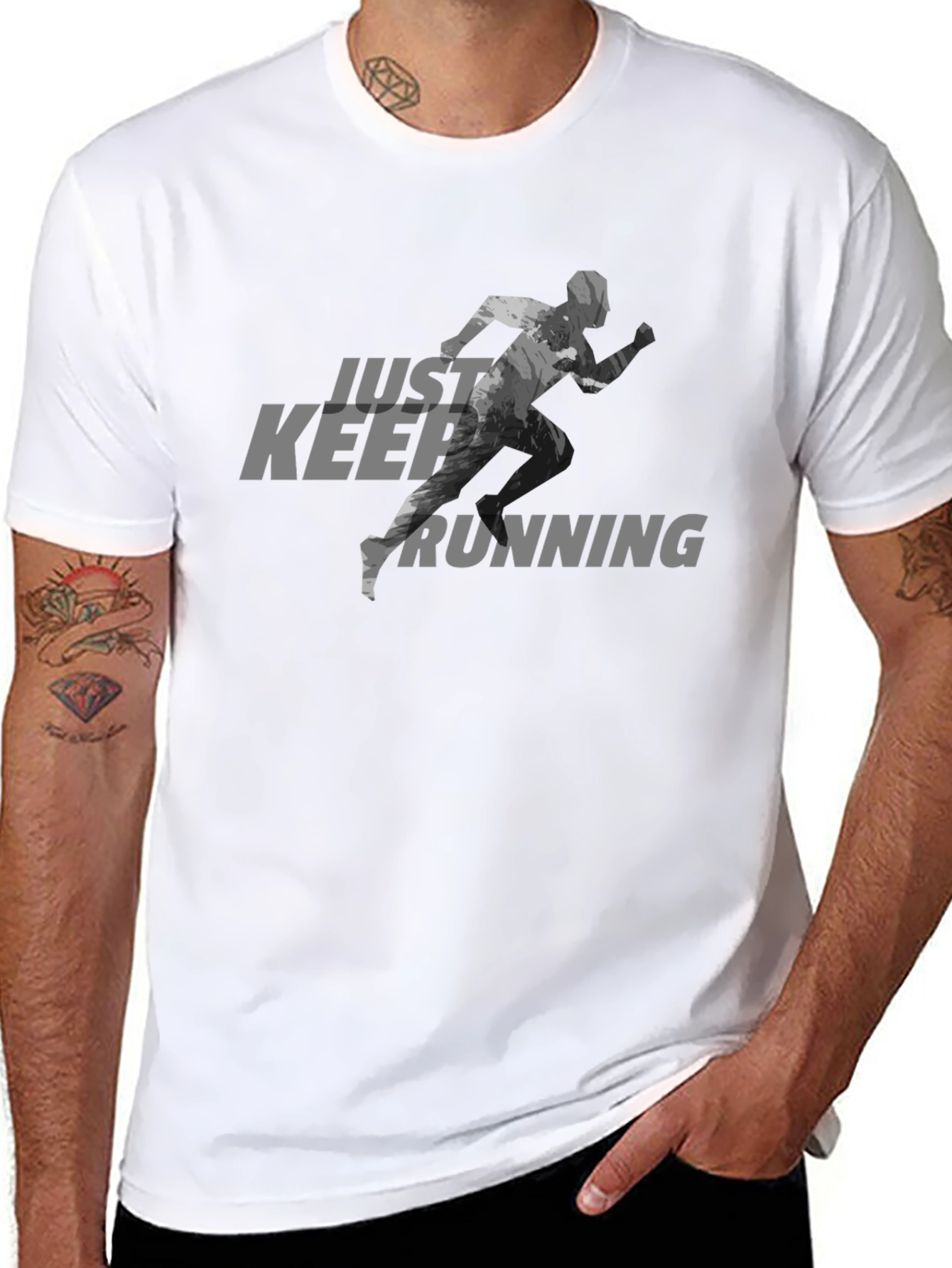 Just Keep Running Graphic Tee