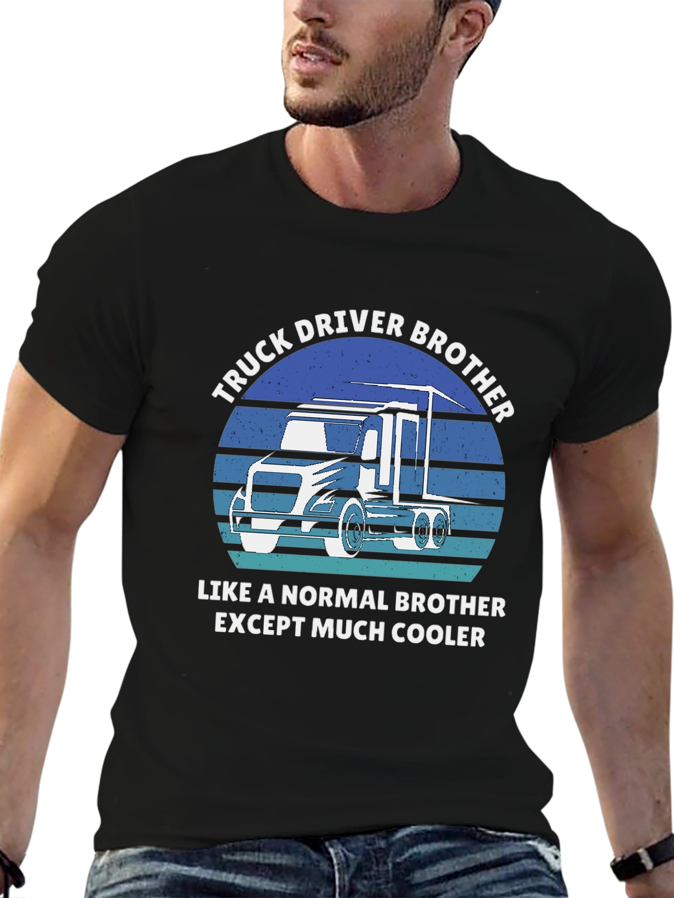 Truck Driver Brother Tee - Cooler Than Normal