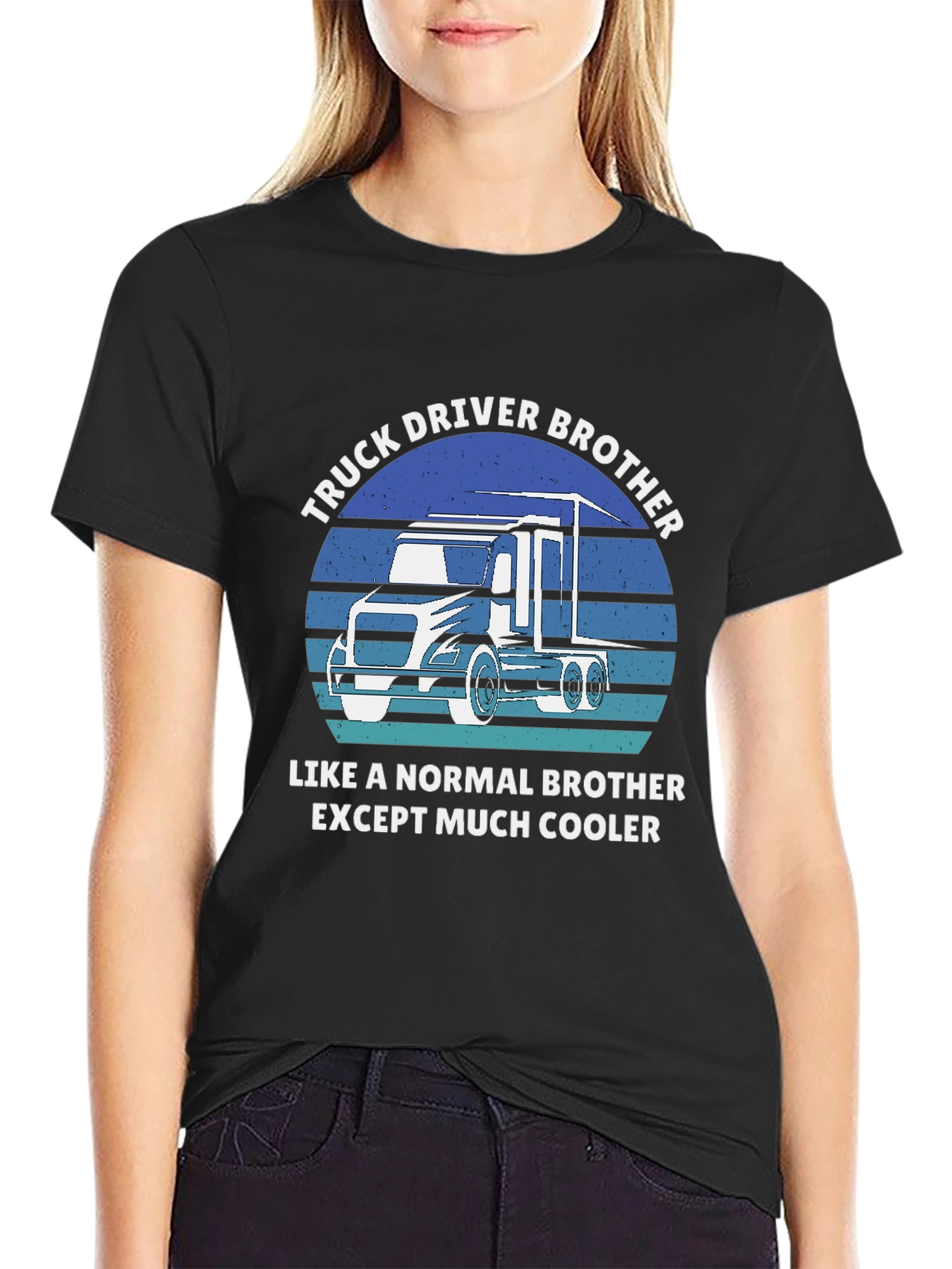 Truck Driver Brother Tee - Cooler Than Normal