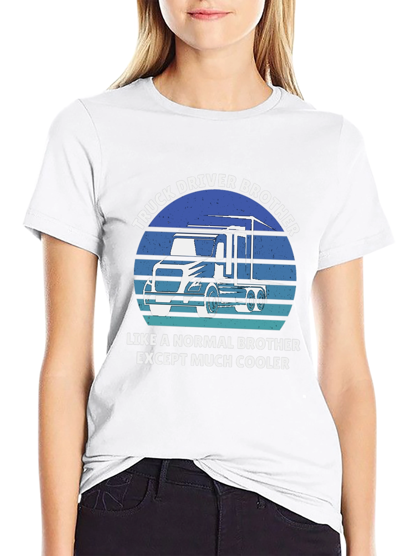 Truck Driver Brother Tee - Cooler Than Normal