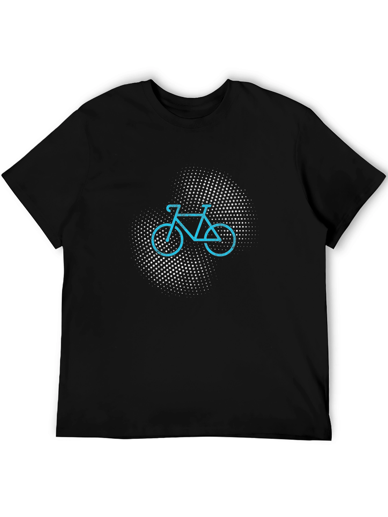 Cool Bicycle Graphic Tee - Mens Black T-Shirt