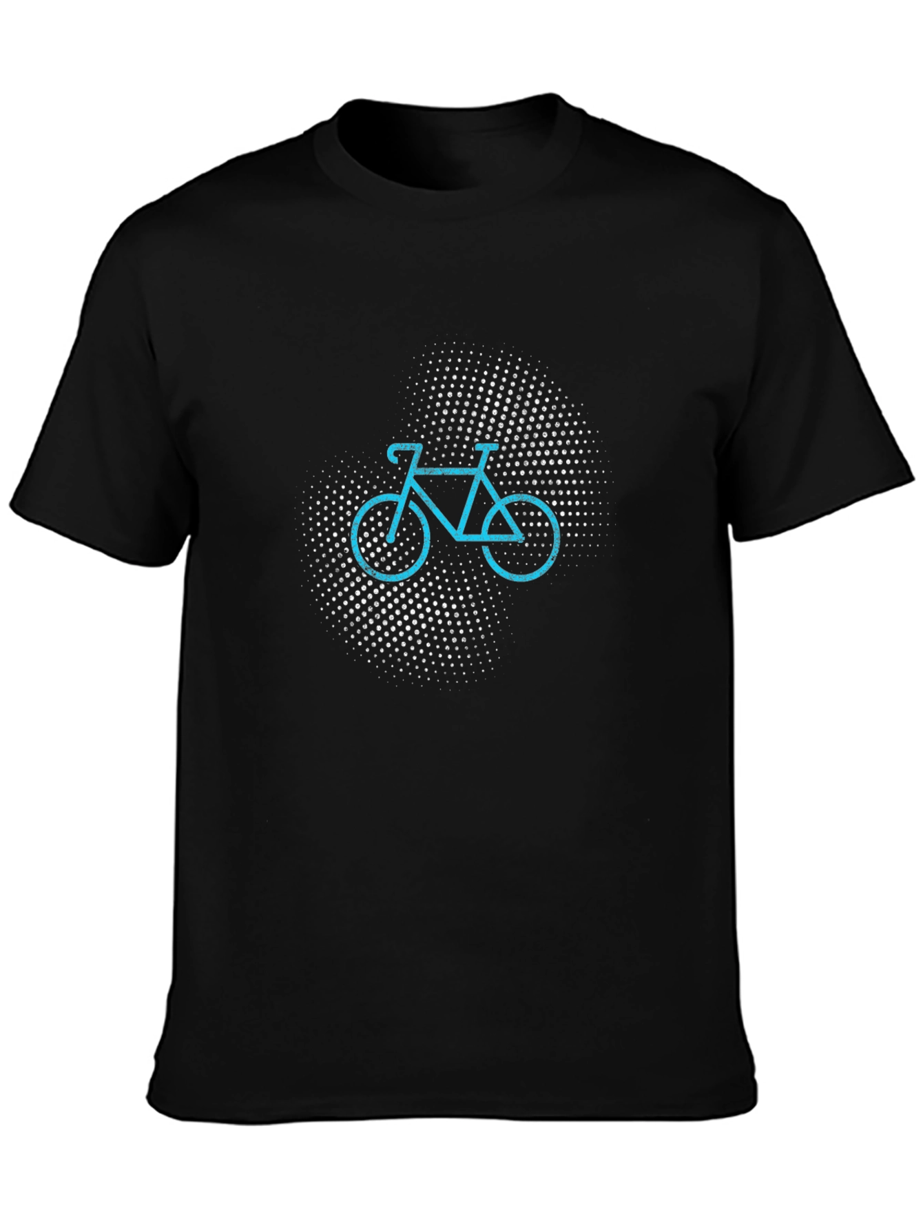 Cool Bicycle Graphic Tee - Mens Black T-Shirt