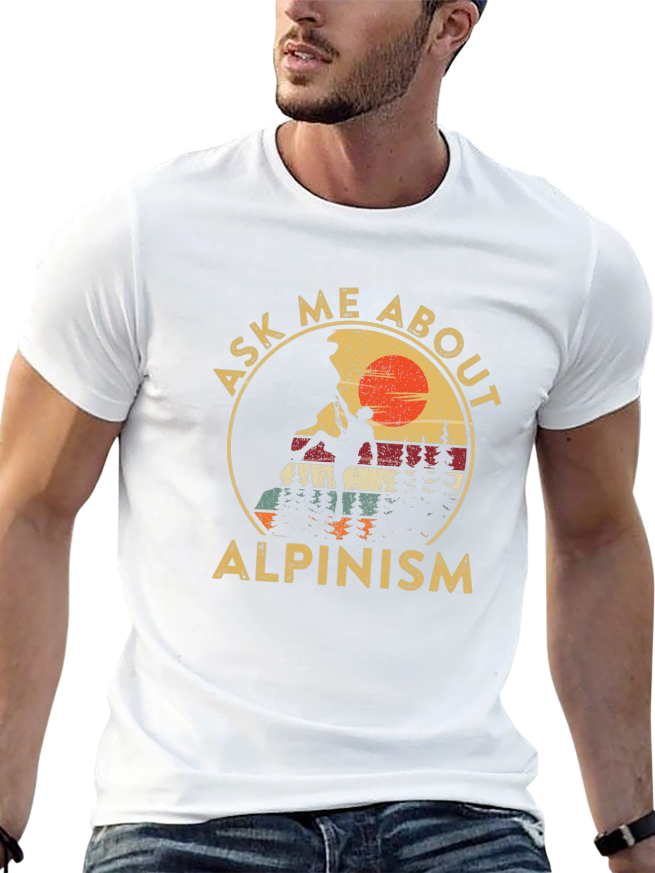 Alpinism Graphic Tee: Ask Me About Climbing!