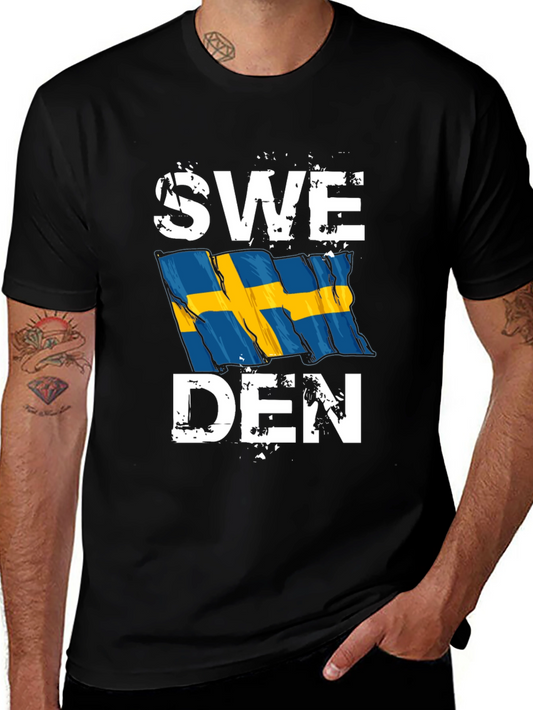 Sweden Flag T-Shirt - Patriotic Swedish Pride Tee