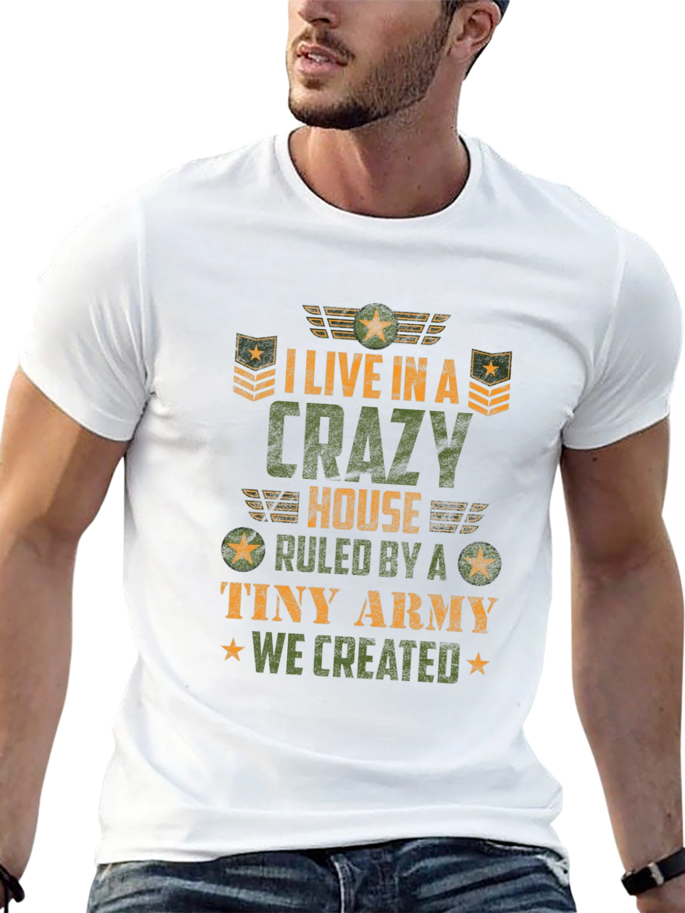 Crazy House Tiny Army Graphic T-Shirt