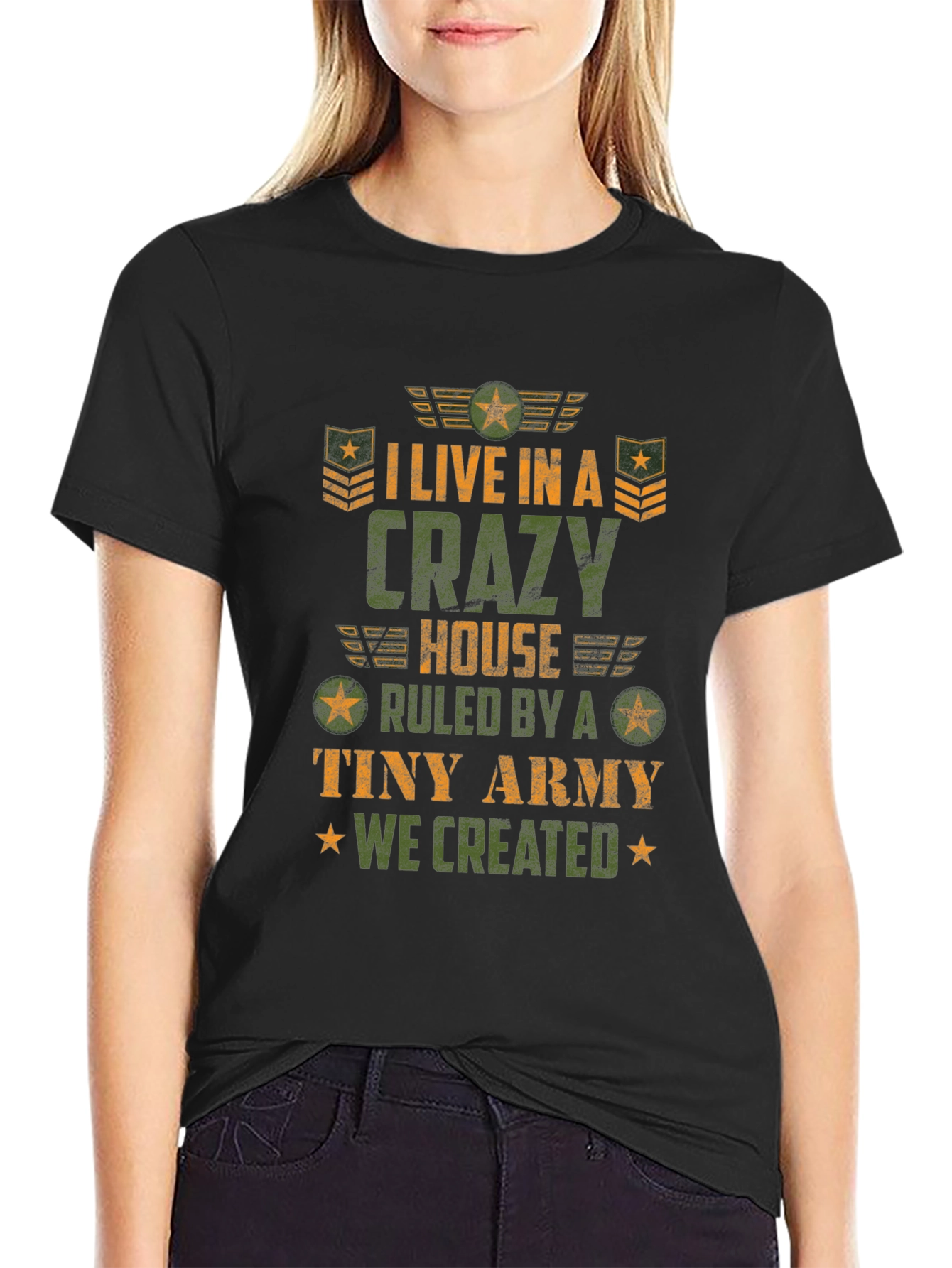 Crazy House Tiny Army Graphic T-Shirt