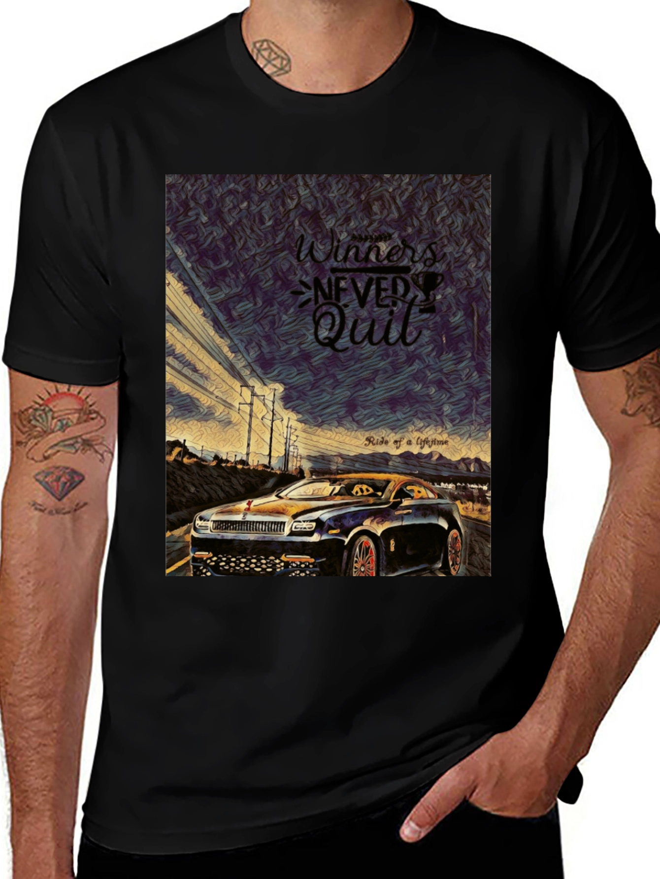Winners Never Quit Graphic Tee