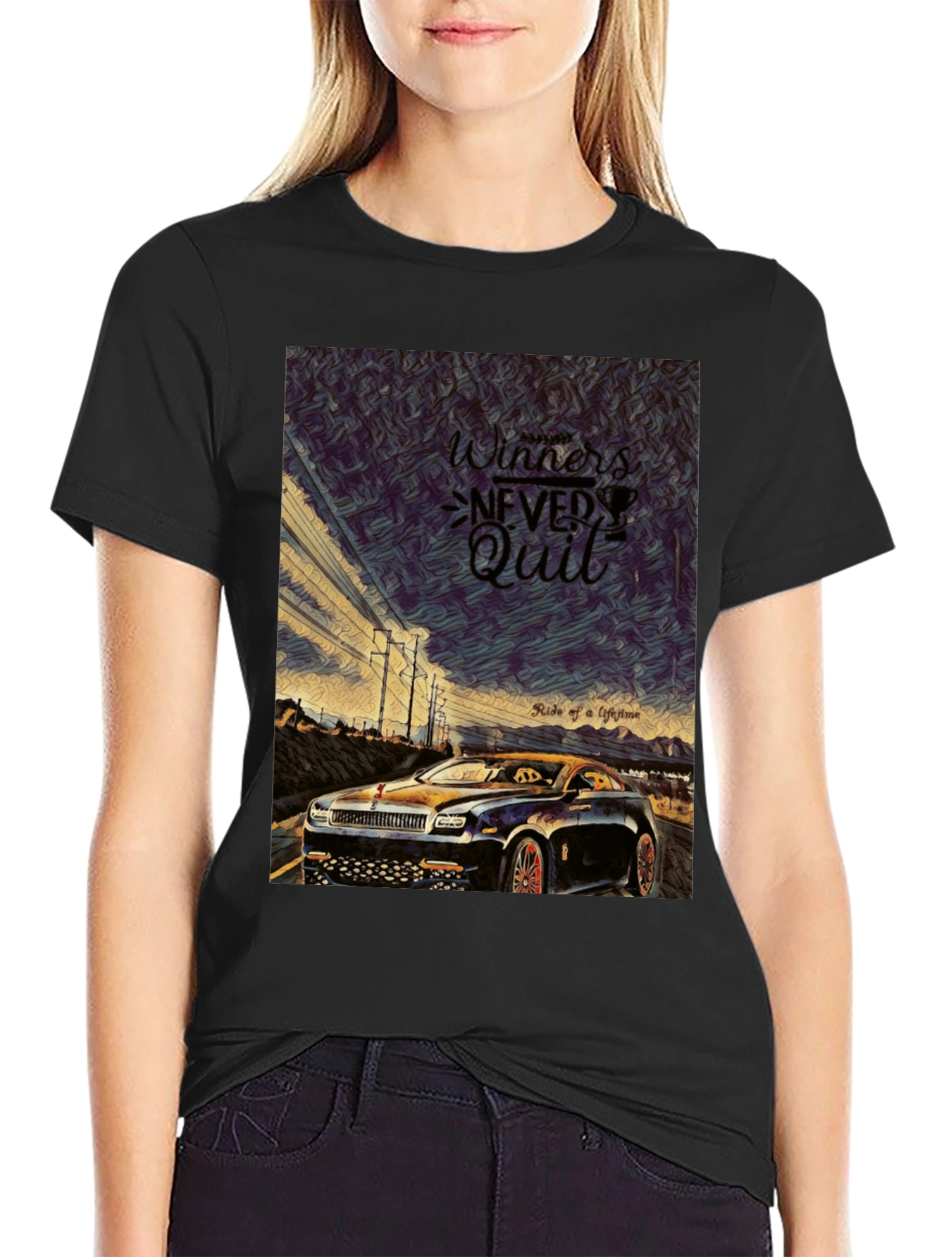 Winners Never Quit Graphic Tee