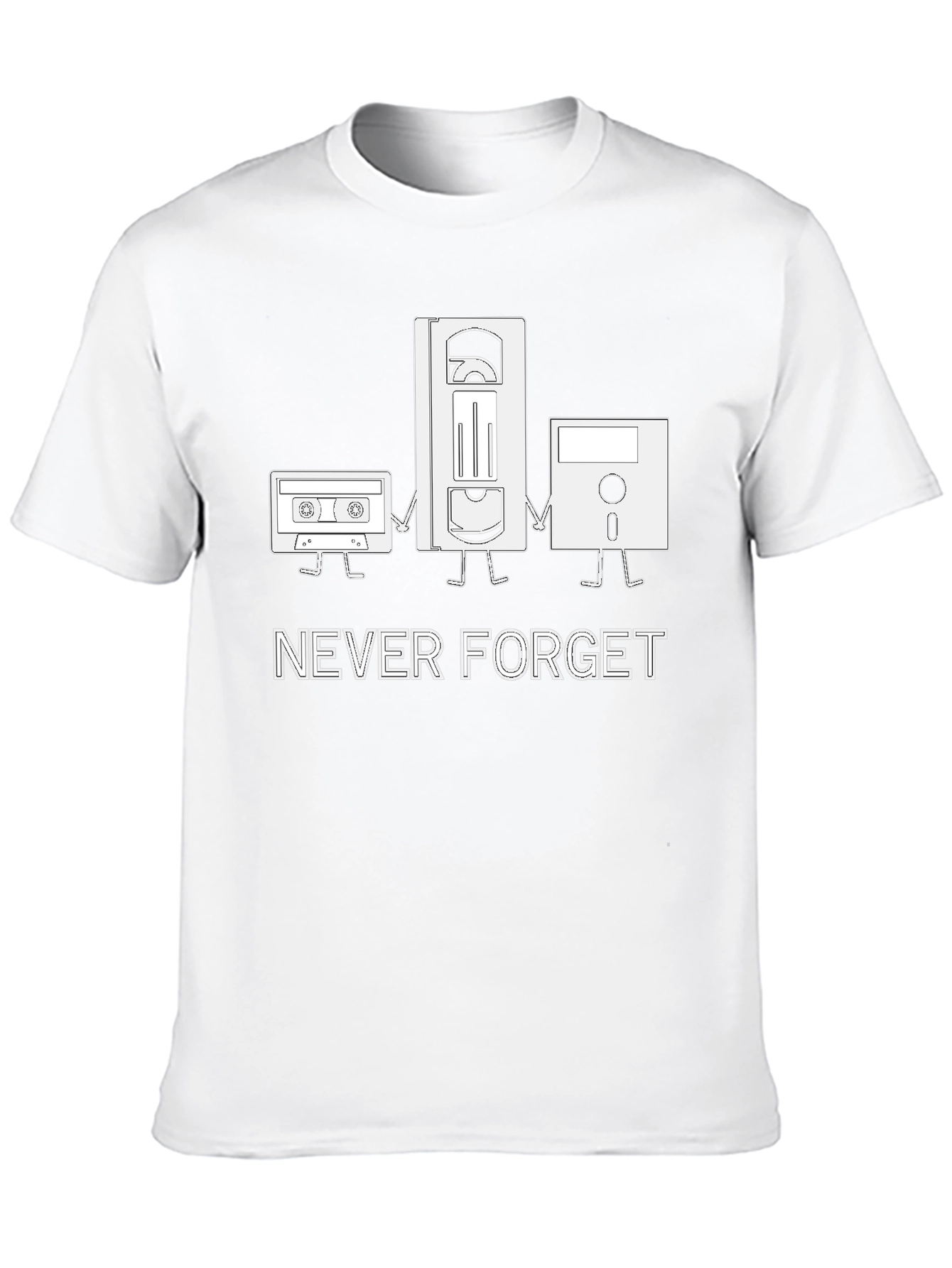 Never Forget Retro Media T-Shirt