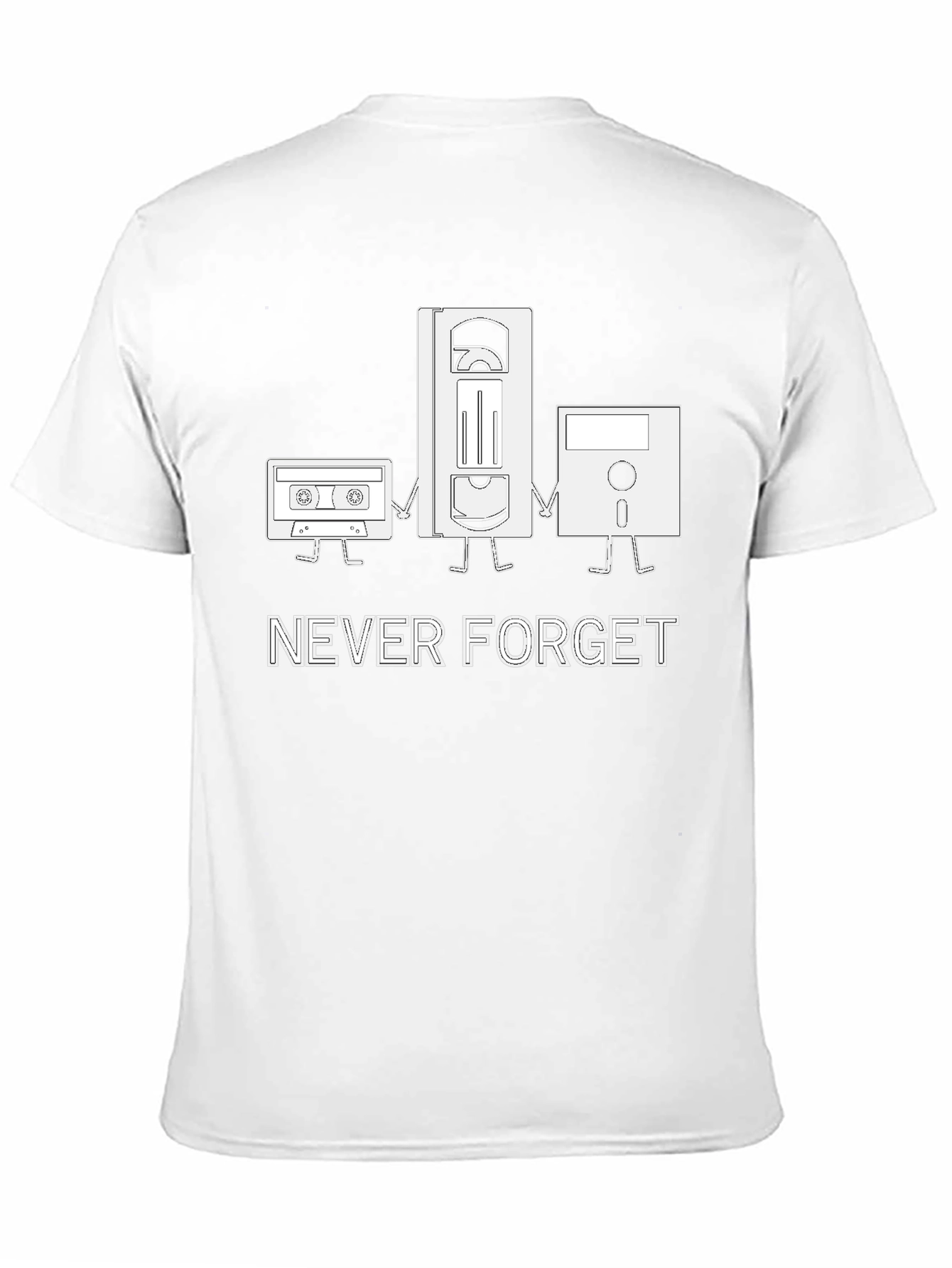 Never Forget Retro Media T-Shirt