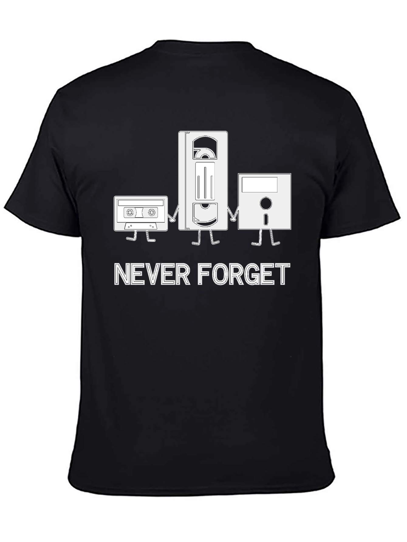 Never Forget Retro Media T-Shirt