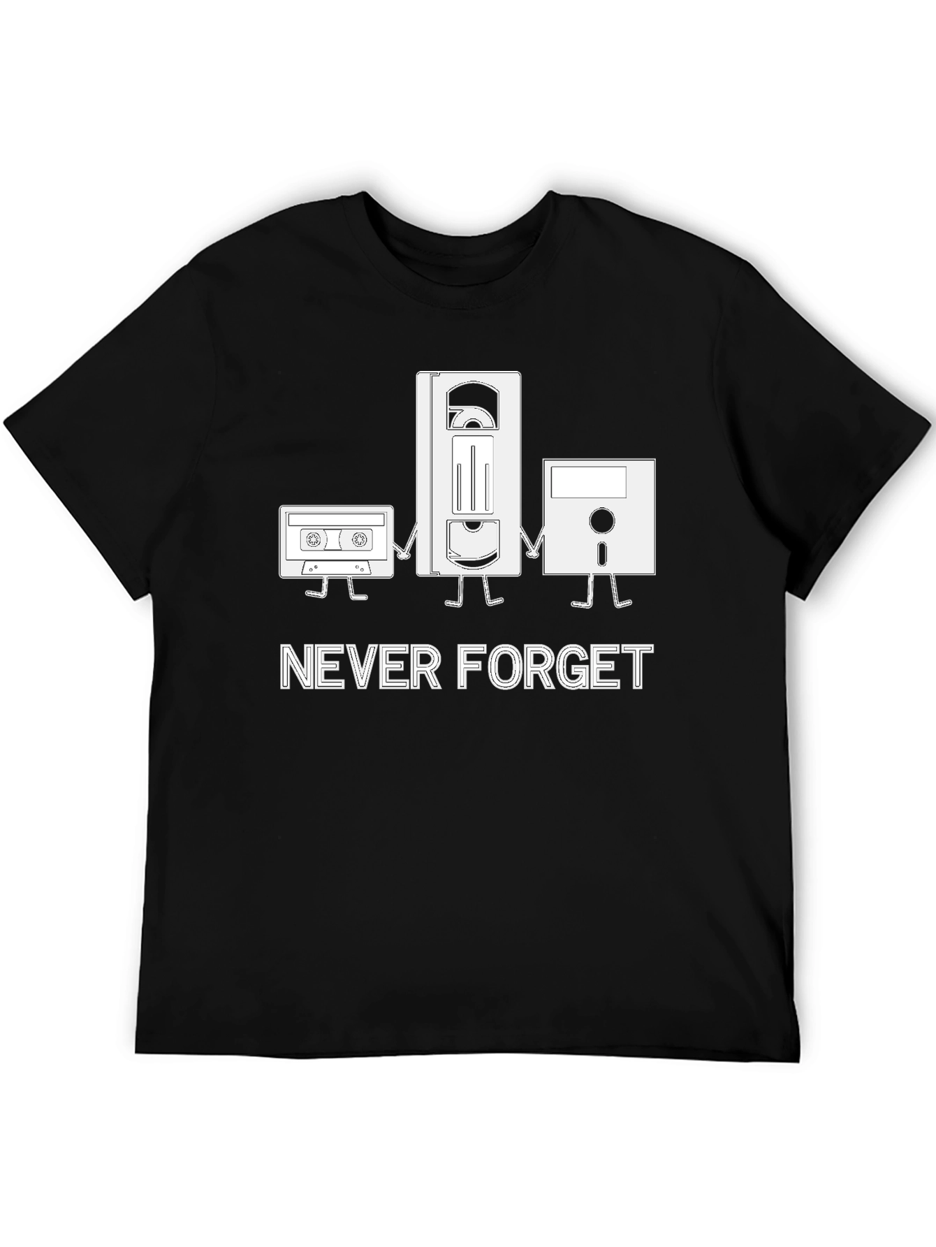 Never Forget Retro Media T-Shirt