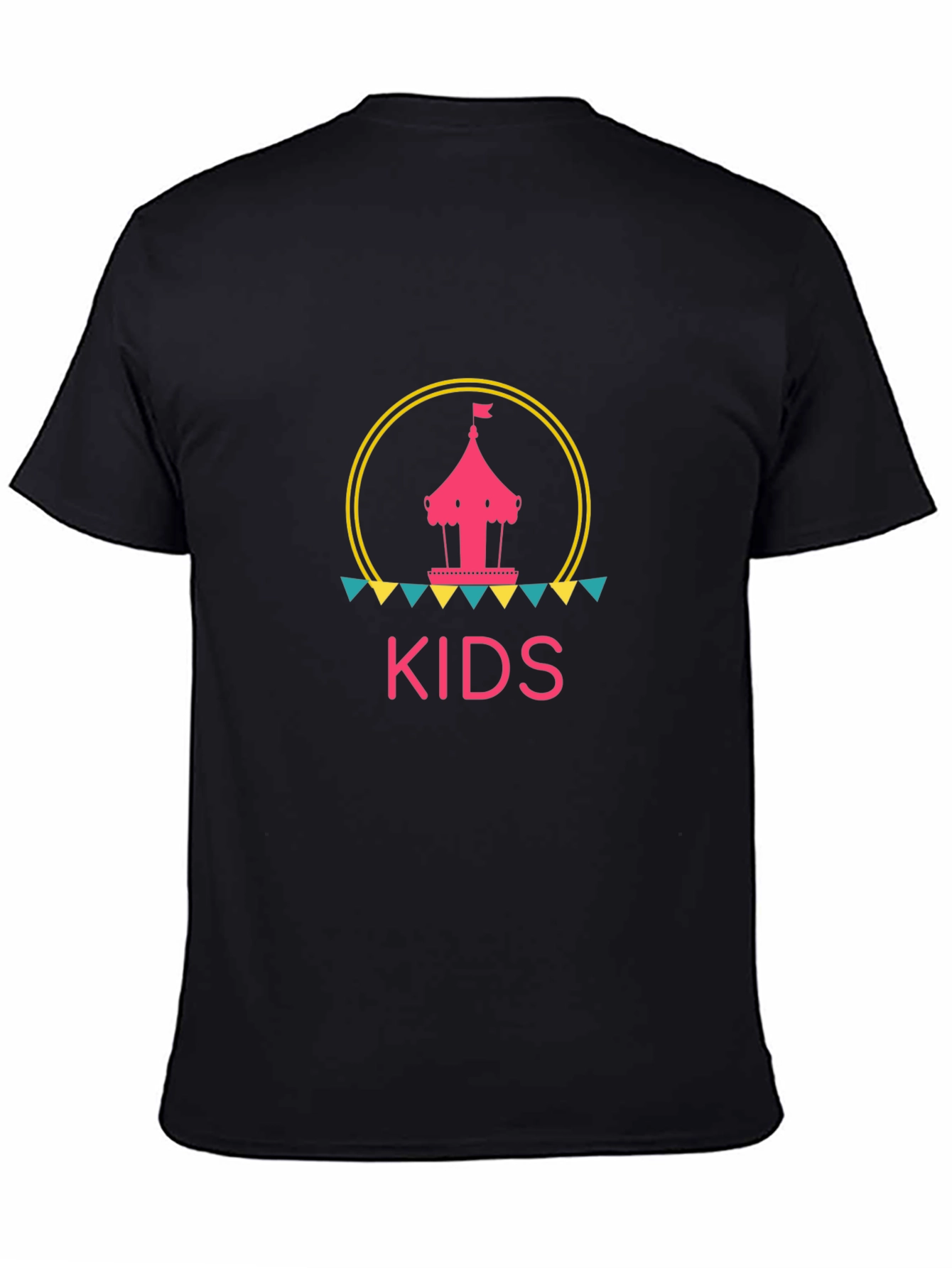 Kids Carousel Graphic Tee - Black