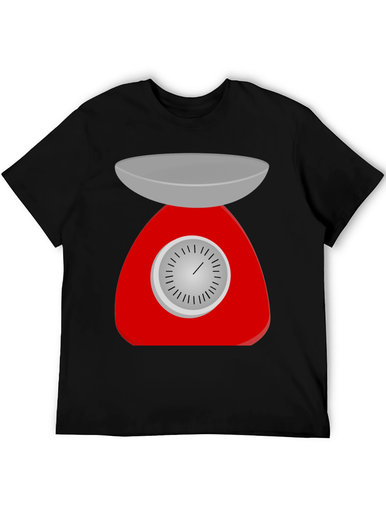 Retro Kitchen Scale Graphic Tee - Black