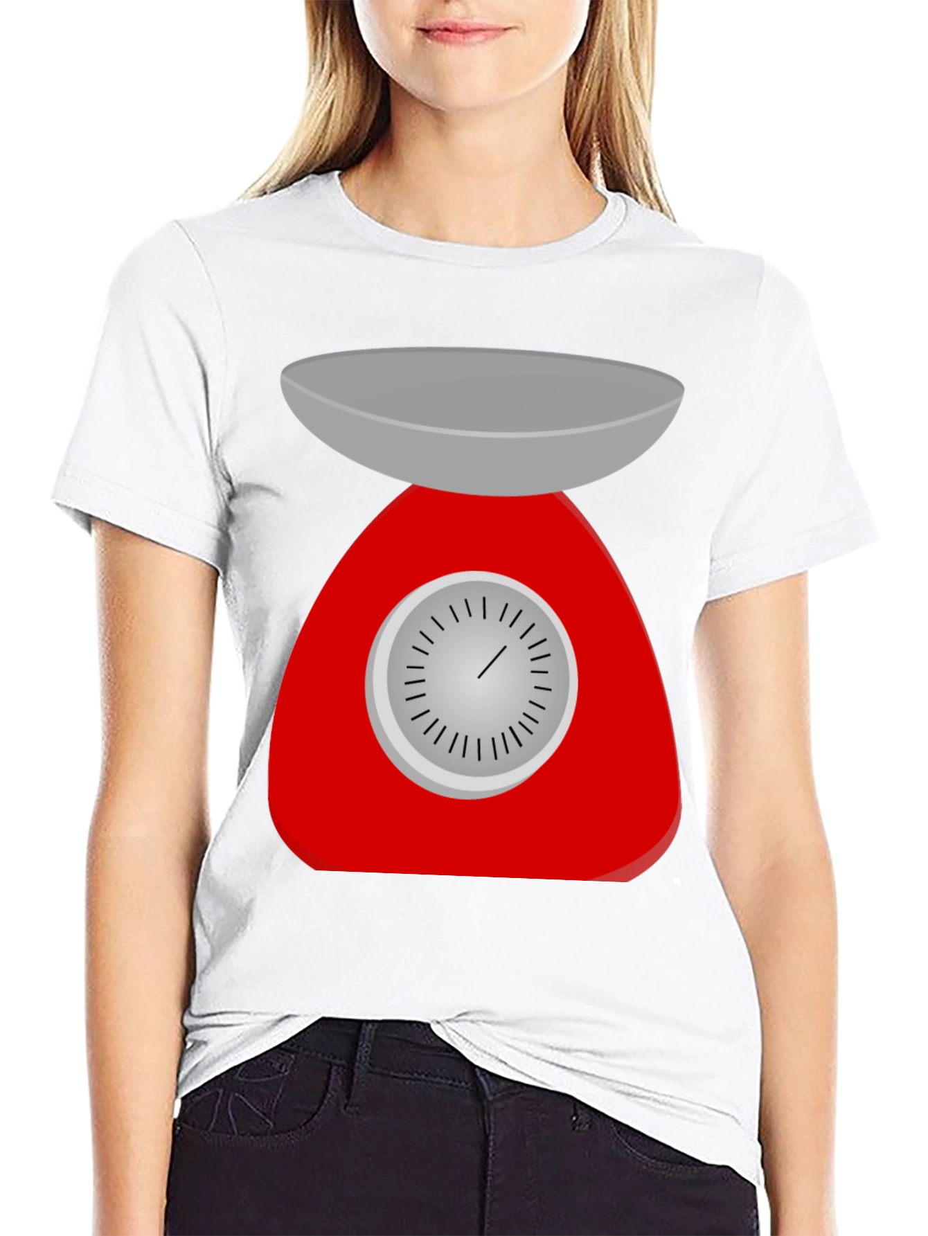 Retro Kitchen Scale Graphic Tee - Black