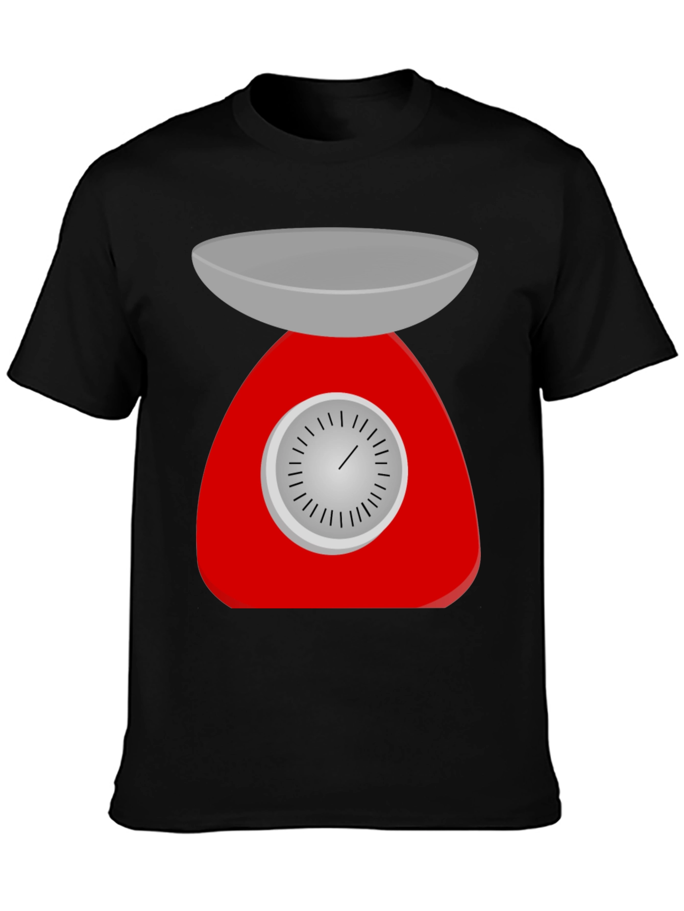 Retro Kitchen Scale Graphic Tee - Black