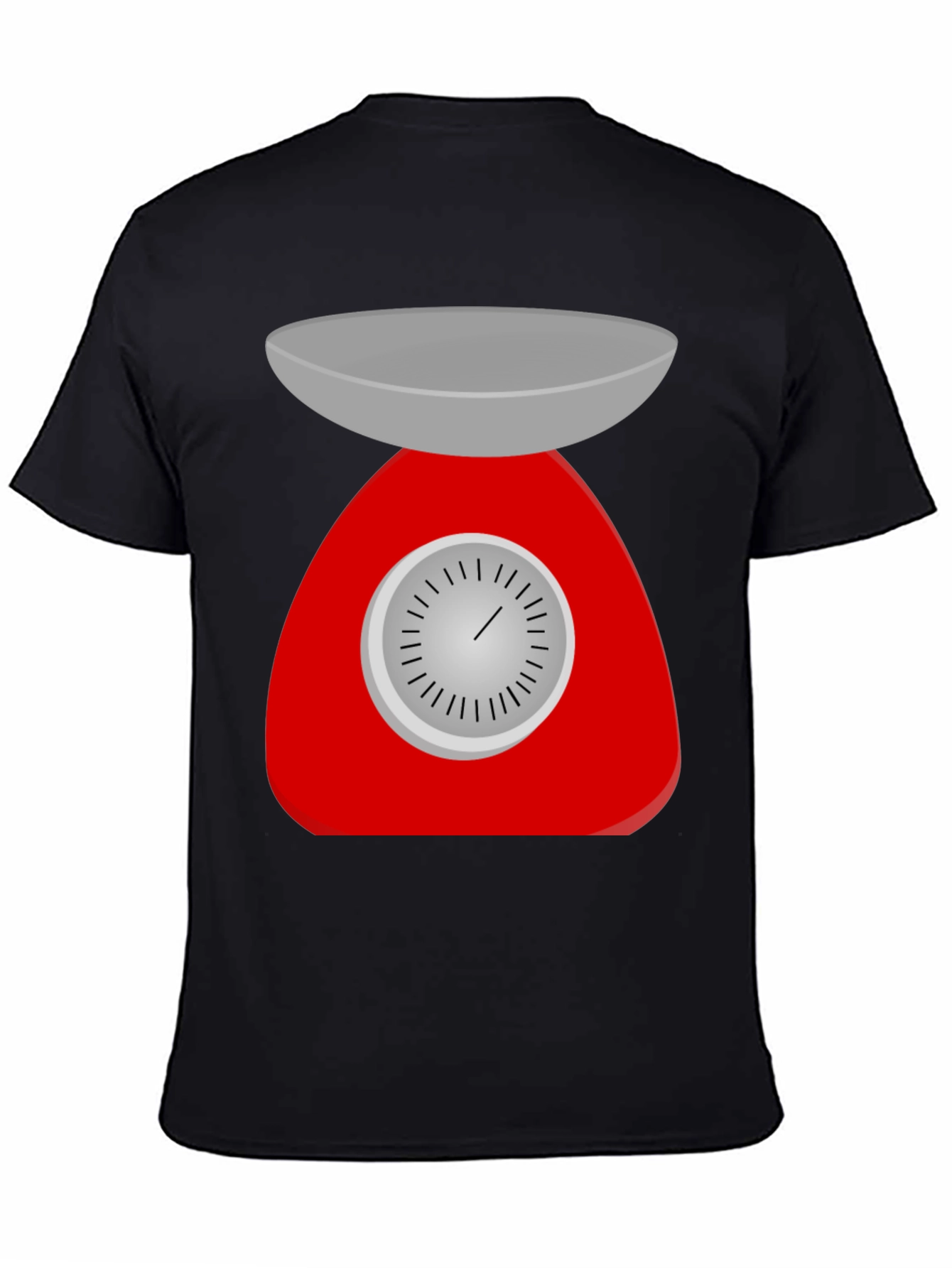 Retro Kitchen Scale Graphic Tee - Black