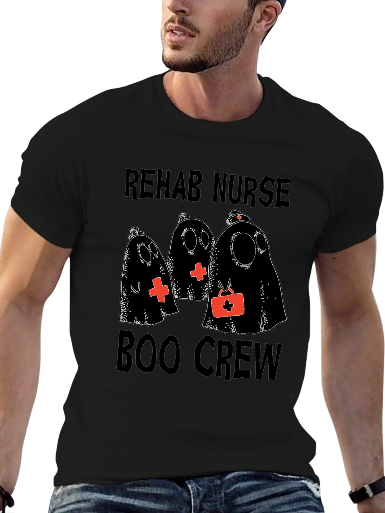 Rehab Nurse Boo Crew Halloween T-Shirt