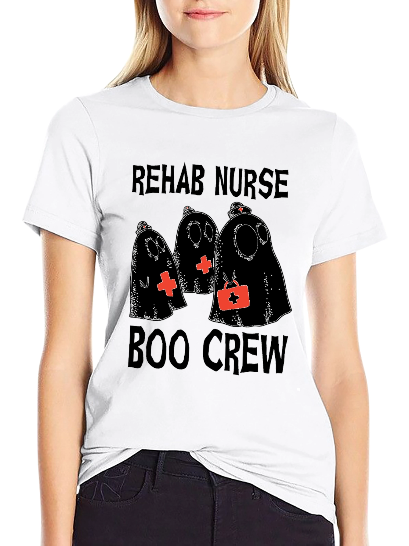 Rehab Nurse Boo Crew Halloween T-Shirt