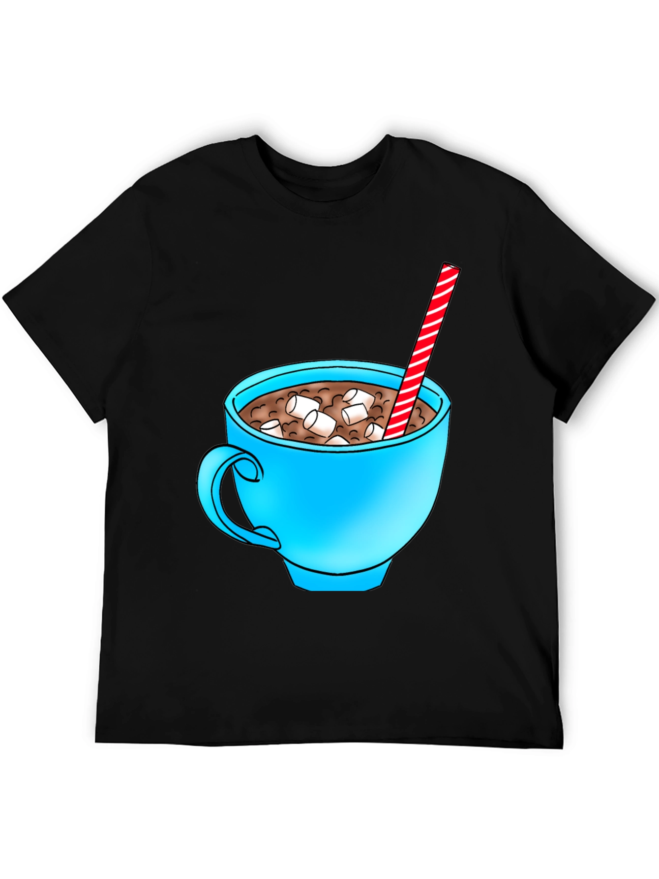 Hot Cocoa Mug Graphic Tee - Black T-Shirt