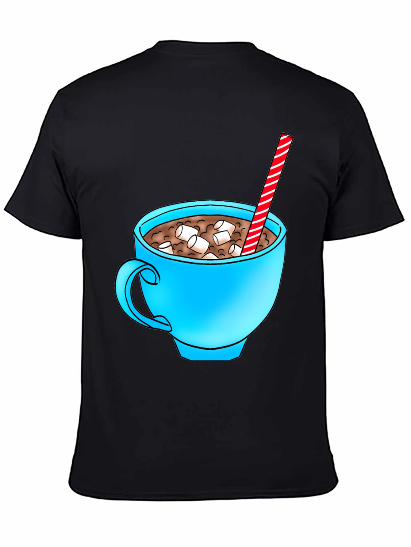Hot Cocoa Mug Graphic Tee - Black T-Shirt