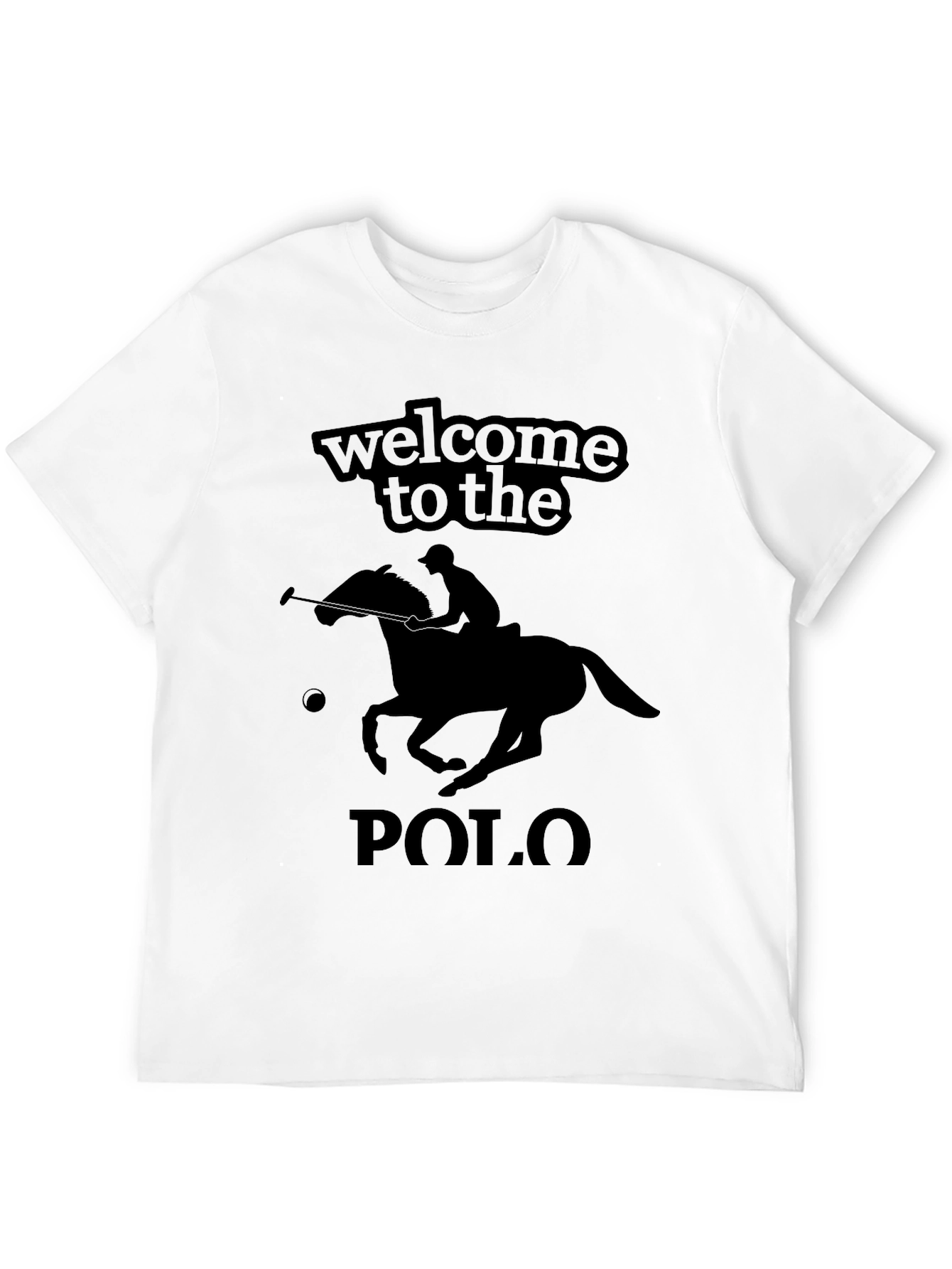 Welcome to the Polo Black Graphic T-Shirt