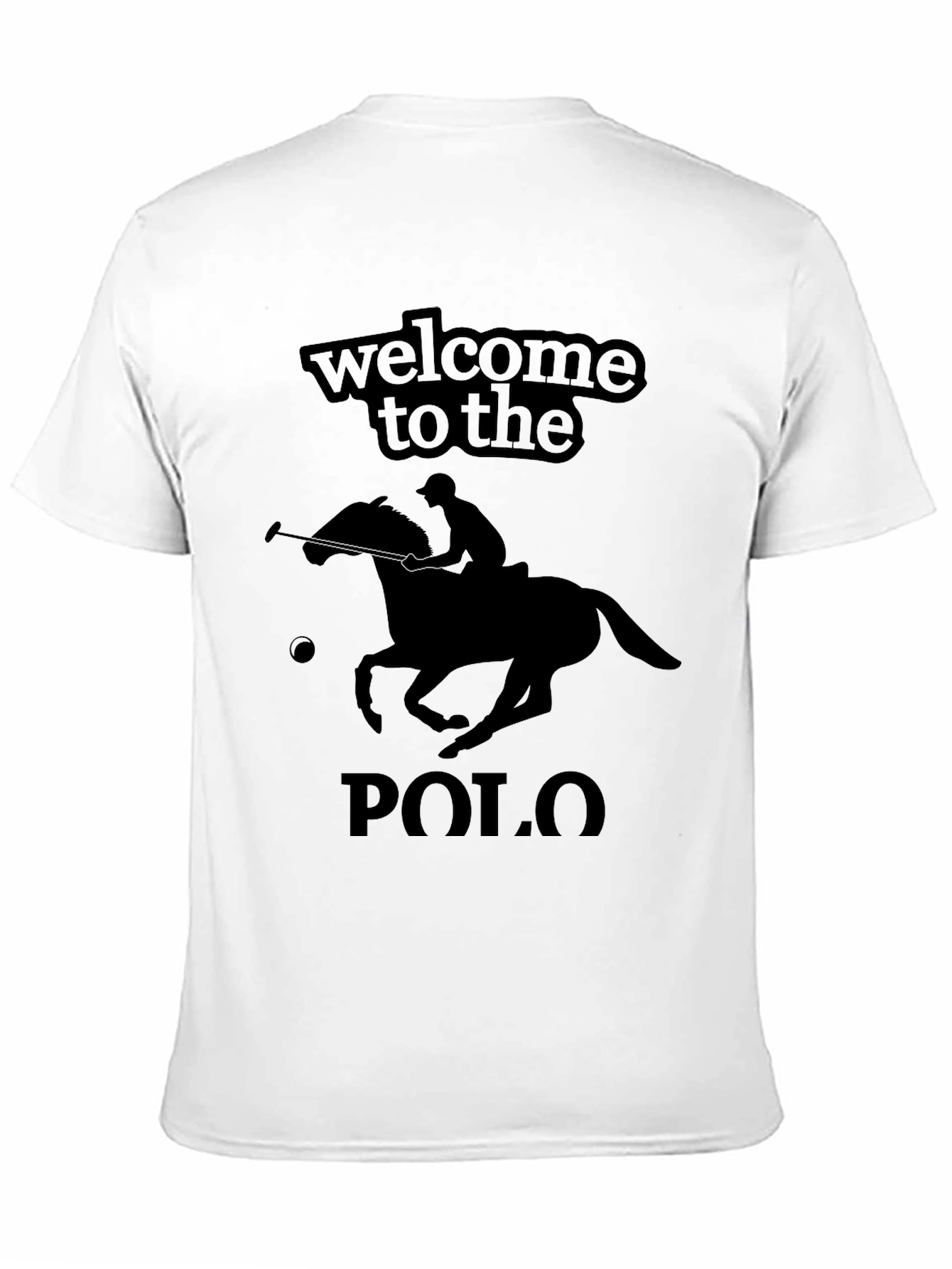 Welcome to the Polo Black Graphic T-Shirt