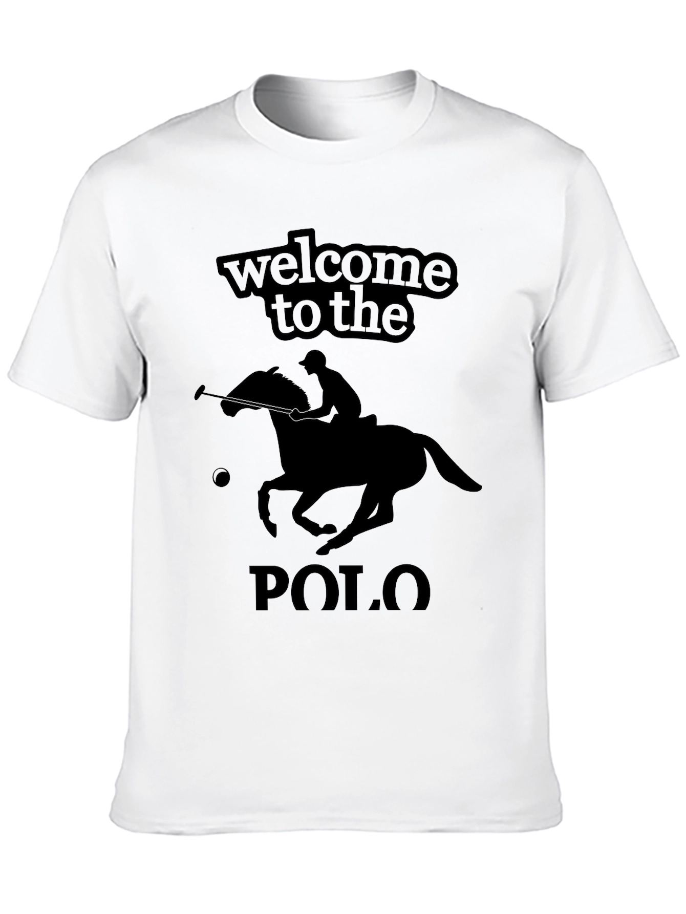 Welcome to the Polo Black Graphic T-Shirt