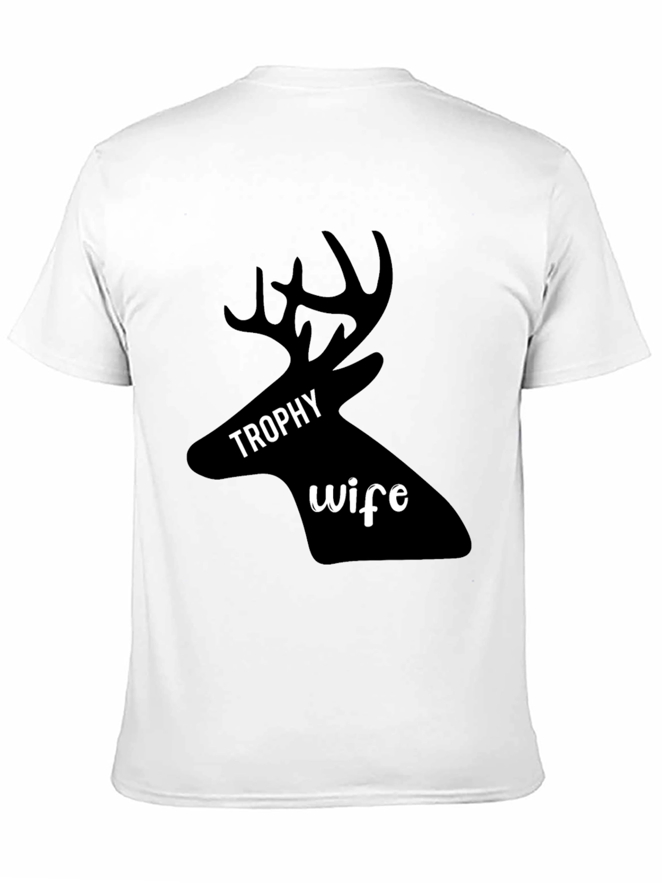 Trophy Wife Graphic Tee - Black Cotton Blend