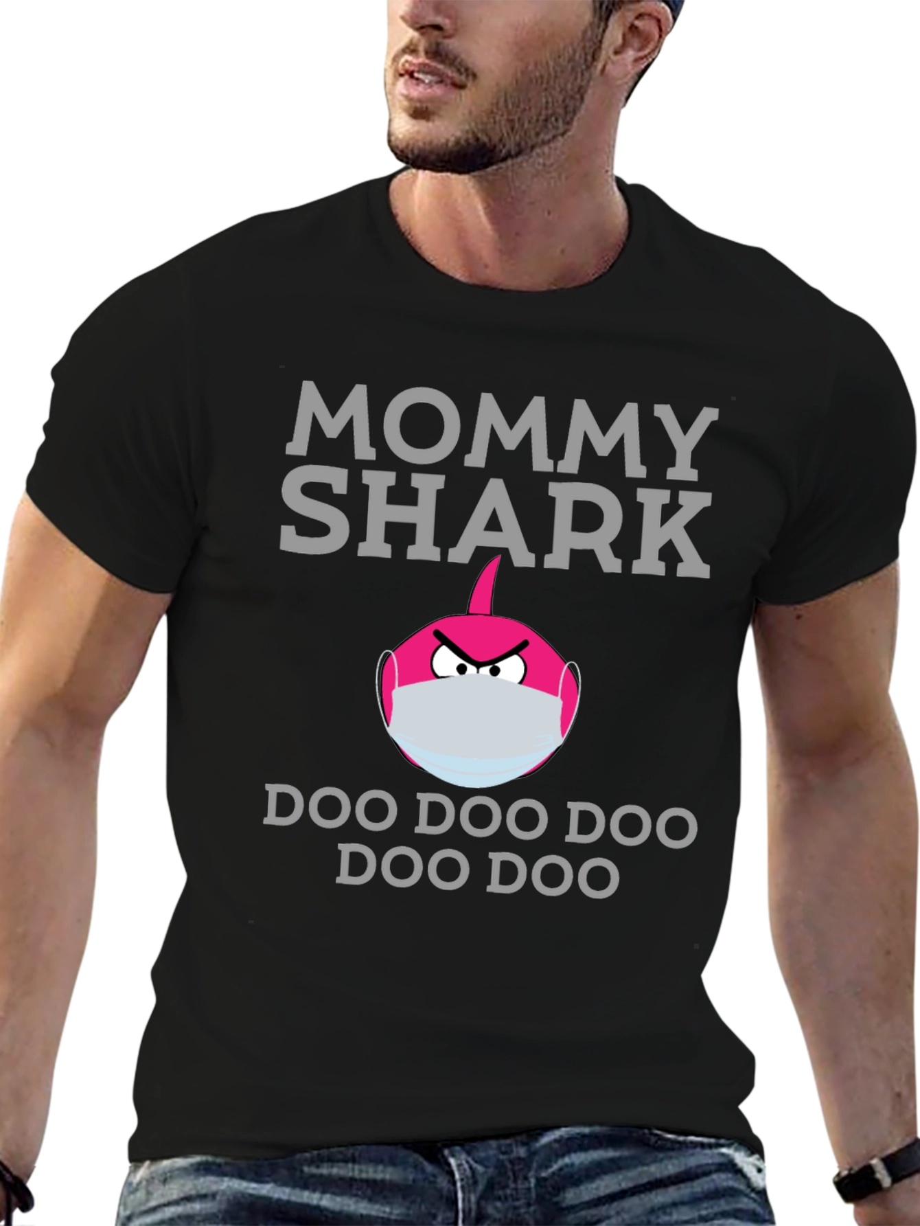Mommy Shark Doo Doo T-Shirt - Novelty Graphic Tee