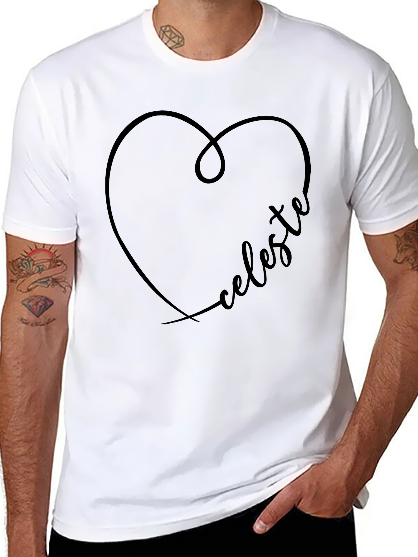 Celeste Heart T-Shirt - Stylish Casual Tee