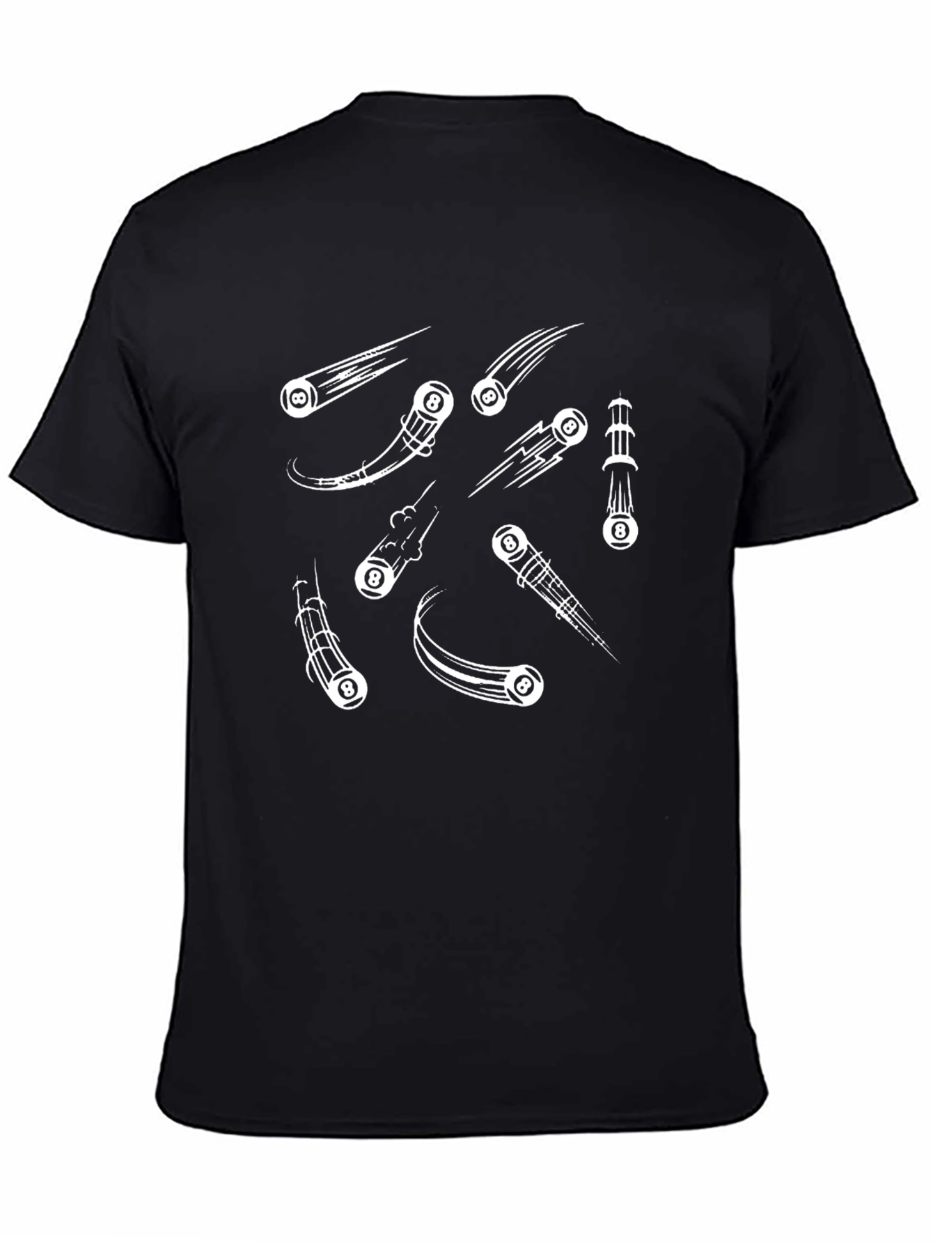 8-Ball Comet T-Shirt - Black Graphic Tee