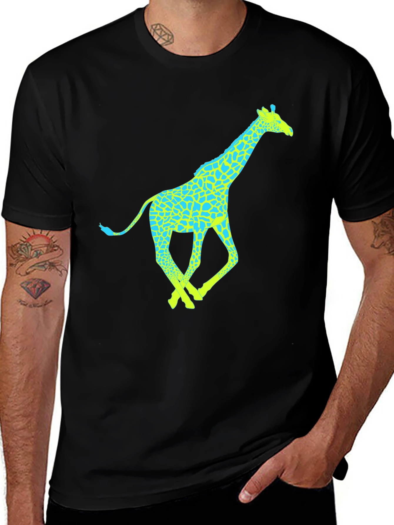 Giraffe Graphic Tee - Fun & Stylish Mens T-Shirt
