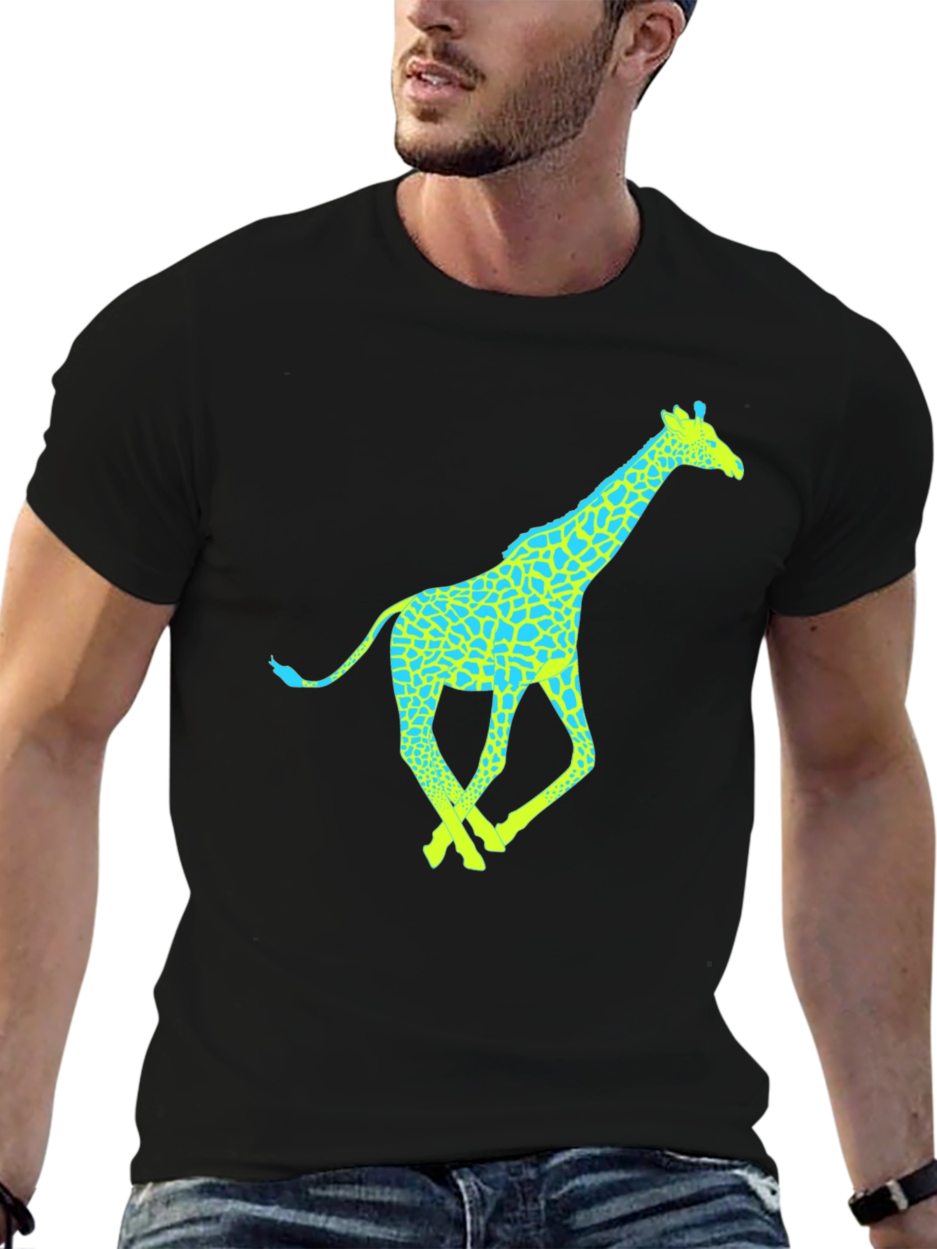 Giraffe Graphic Tee - Fun & Stylish Mens T-Shirt