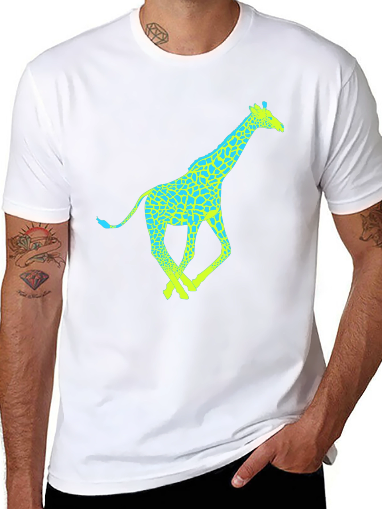 Giraffe Graphic Tee - Fun & Stylish Mens T-Shirt