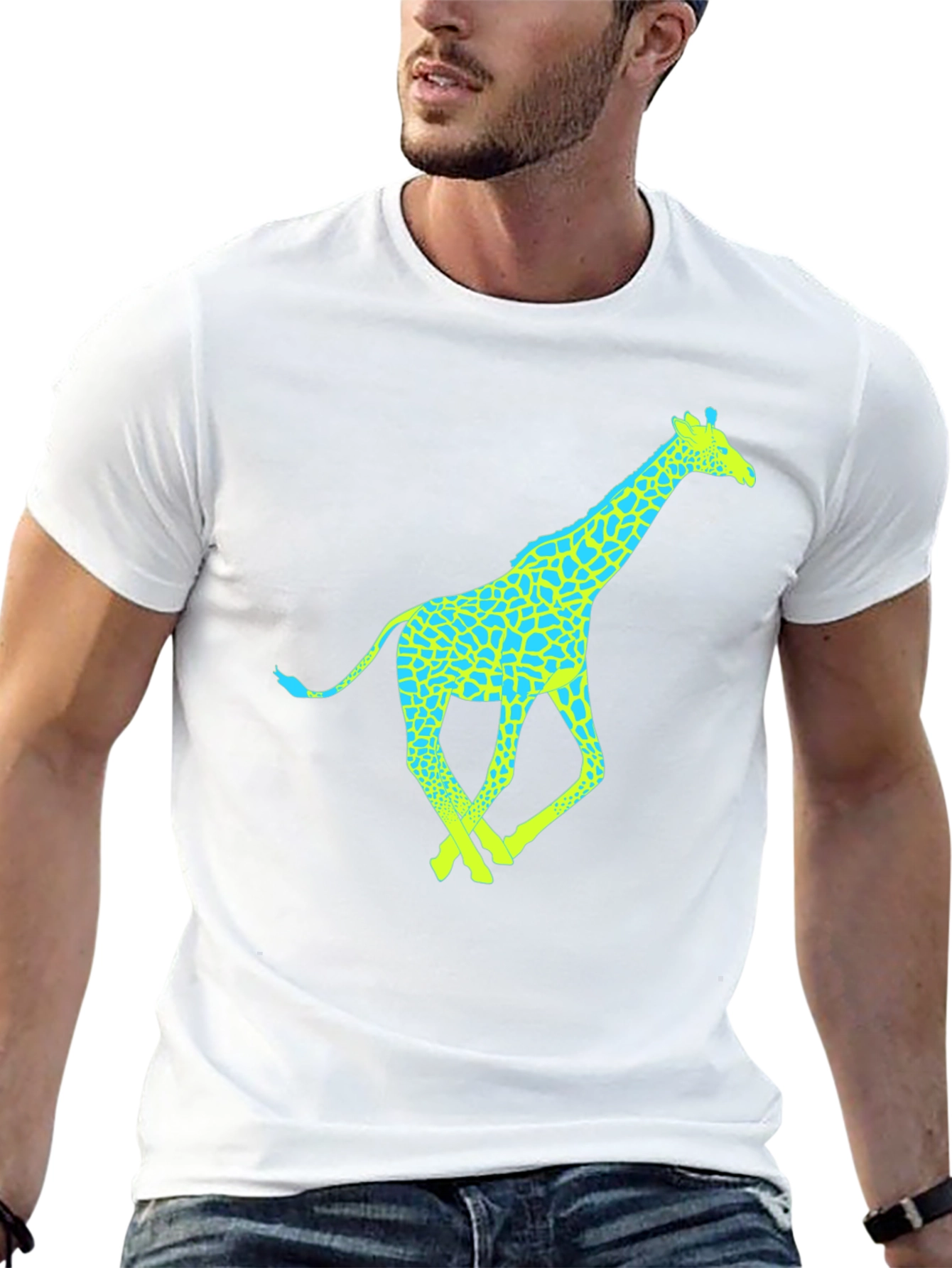 Giraffe Graphic Tee - Fun & Stylish Mens T-Shirt