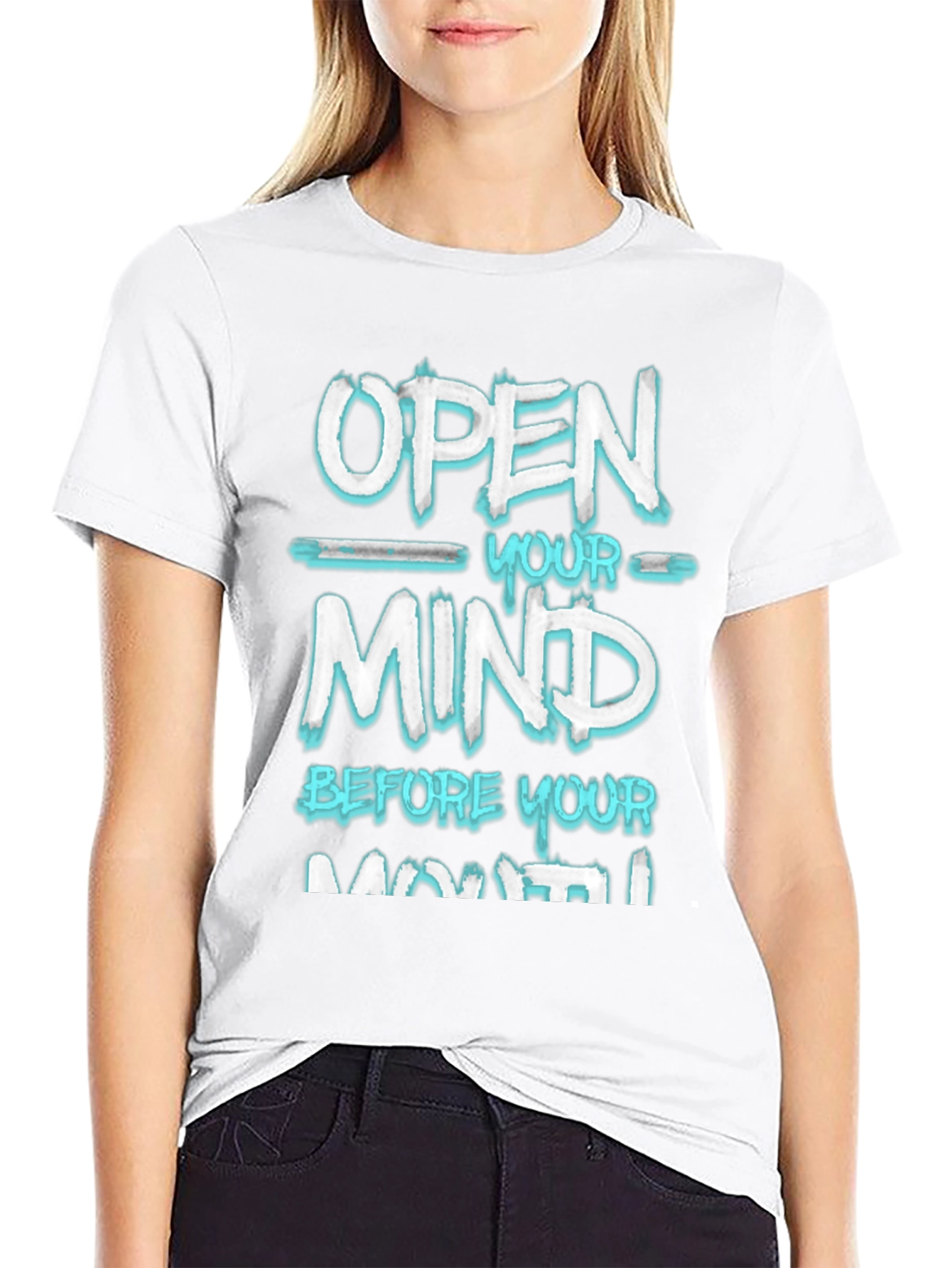 Open Your Mind Graphic Tee - Black