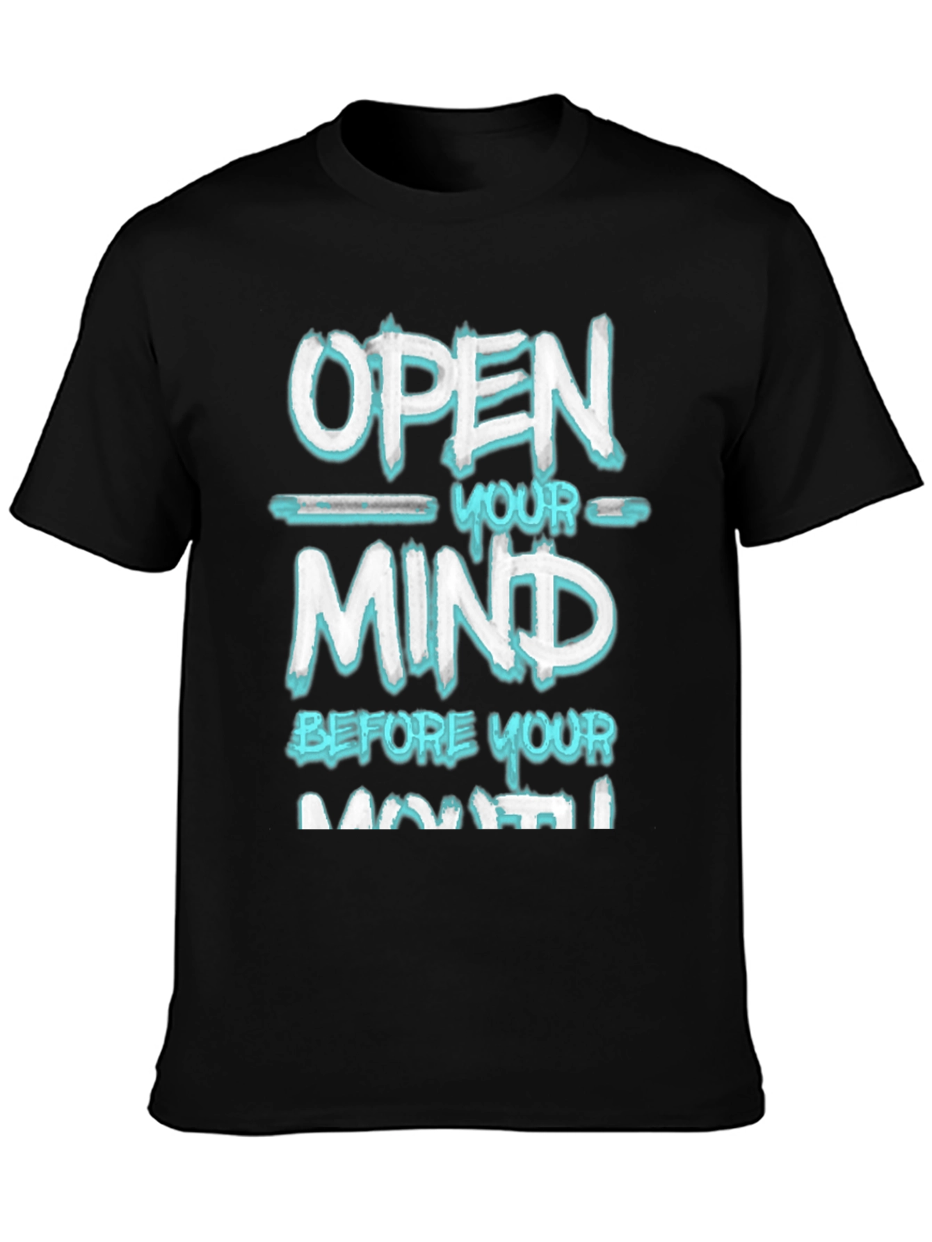 Open Your Mind Graphic Tee - Black