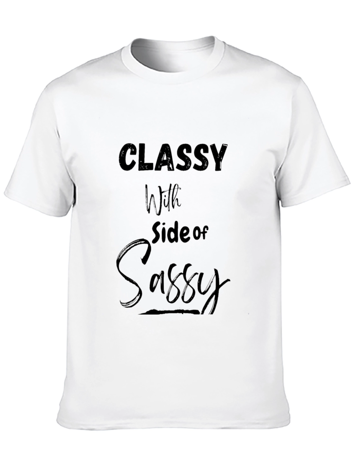 Classy with Side of Sassy Black Graphic Tee