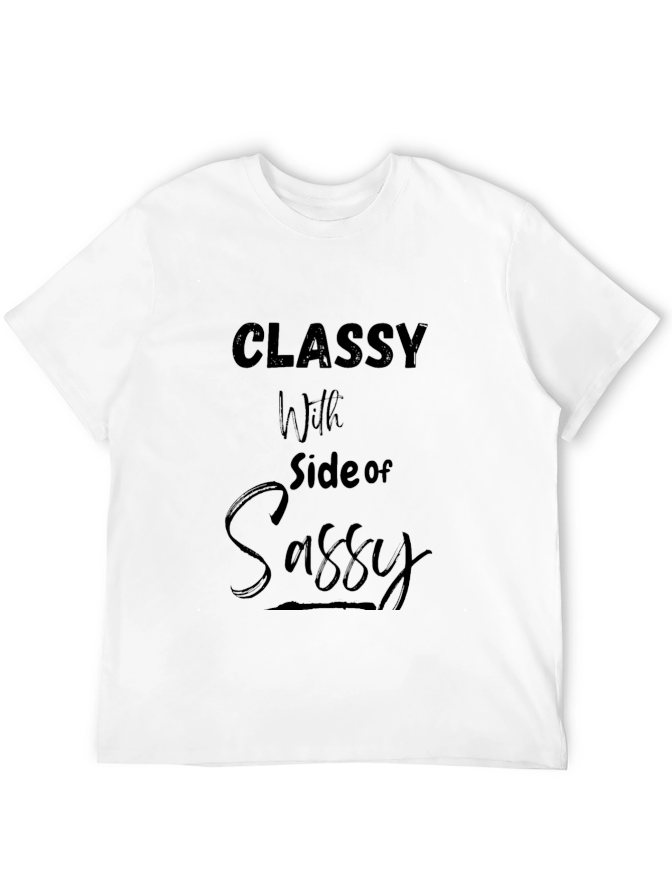 Classy with Side of Sassy Black Graphic Tee