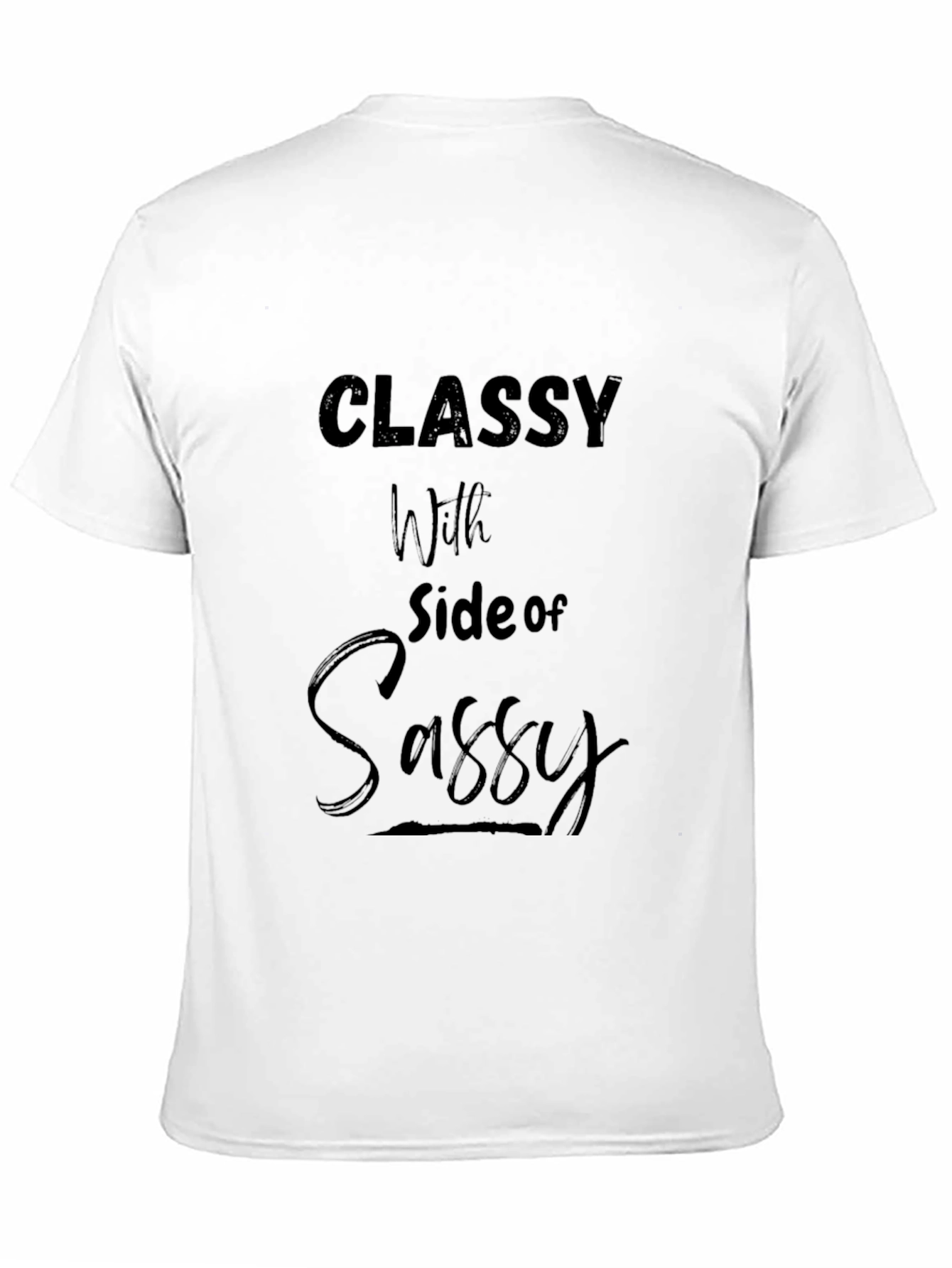 Classy with Side of Sassy Black Graphic Tee