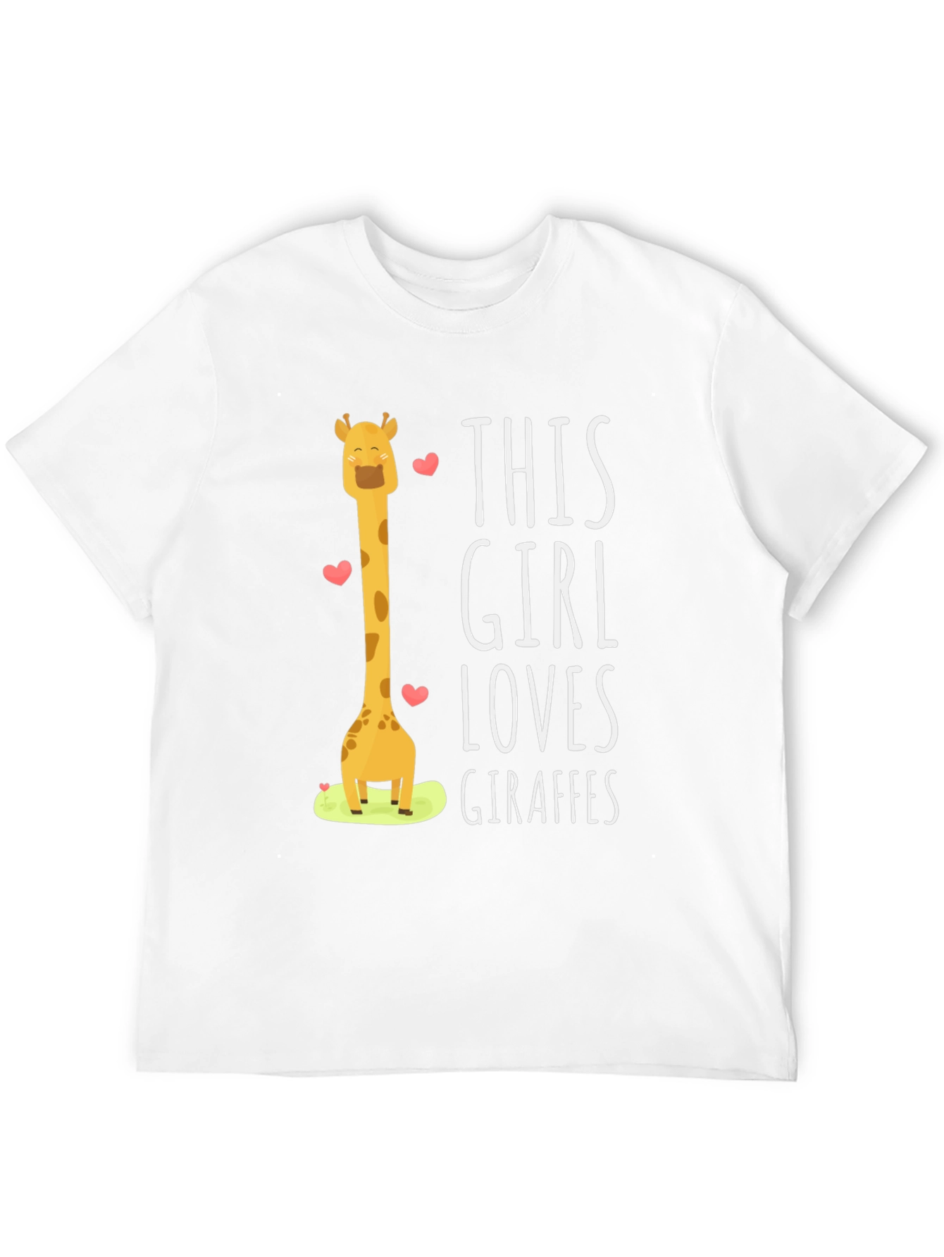 Giraffe Lover Black T-Shirt