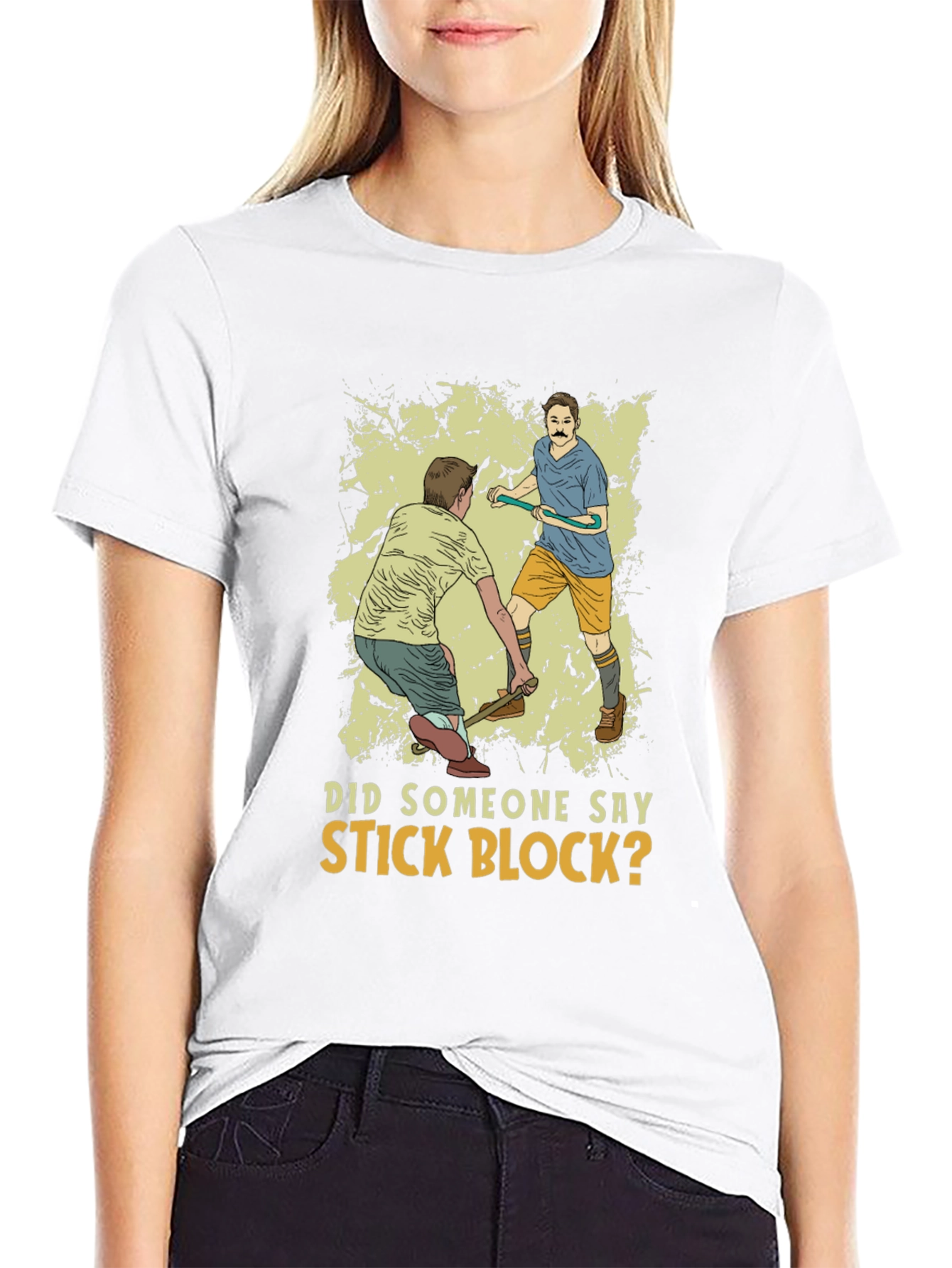 Stick Block Mens Graphic Tee